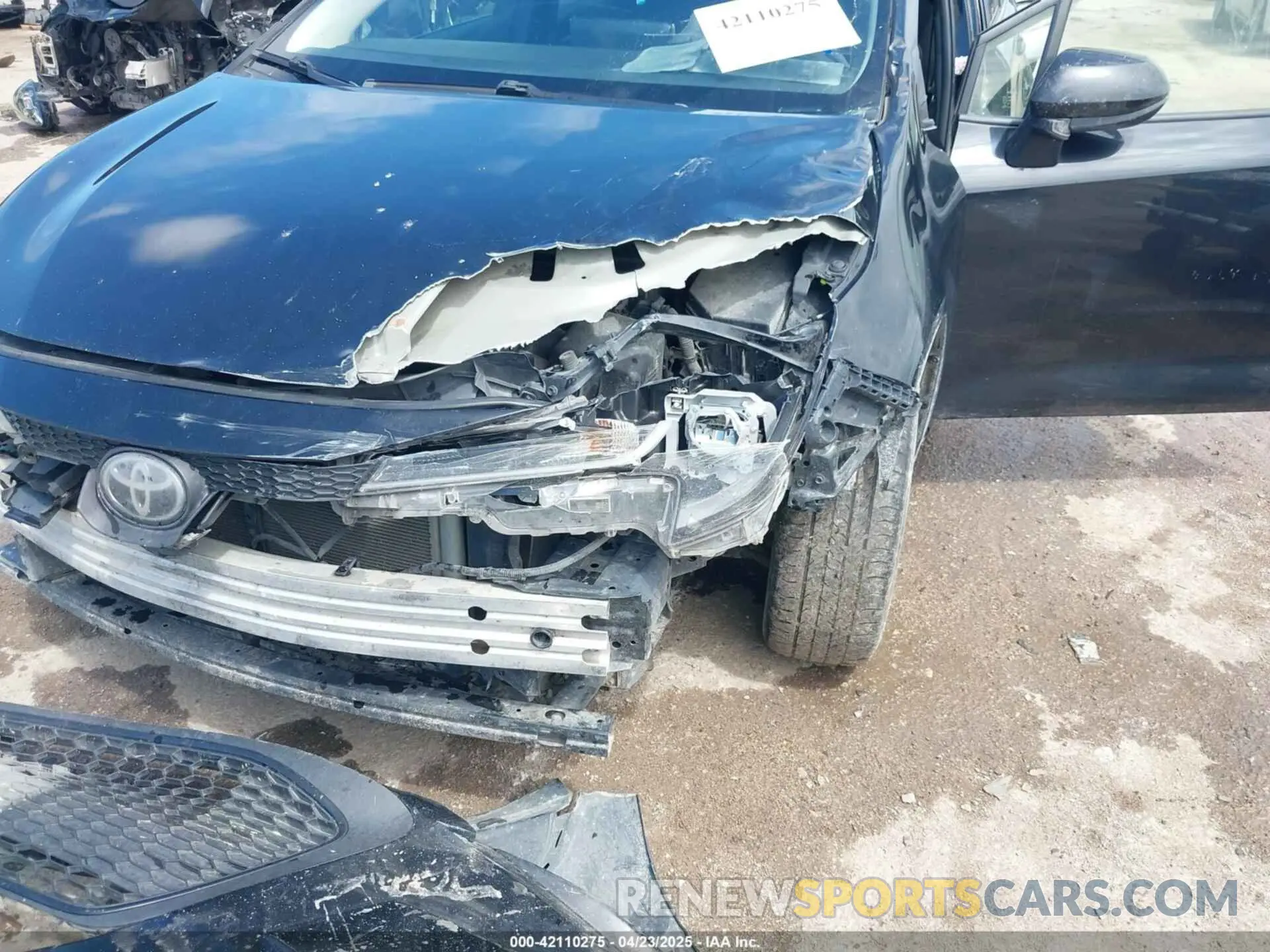 6 Фотография поврежденного автомобиля JTDEPRAE3LJ043858 TOYOTA COROLLA 2020