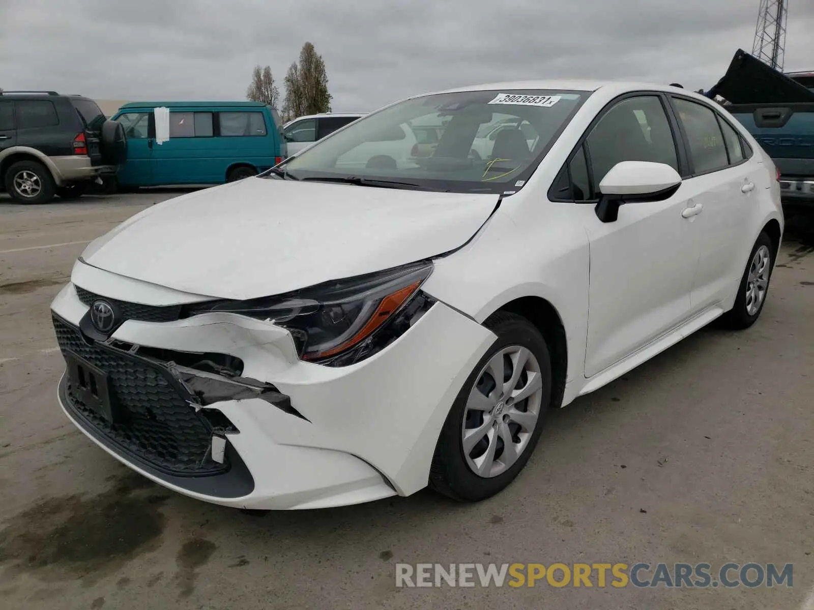 2 Photograph of a damaged car JTDEPRAE3LJ052916 TOYOTA COROLLA 2020