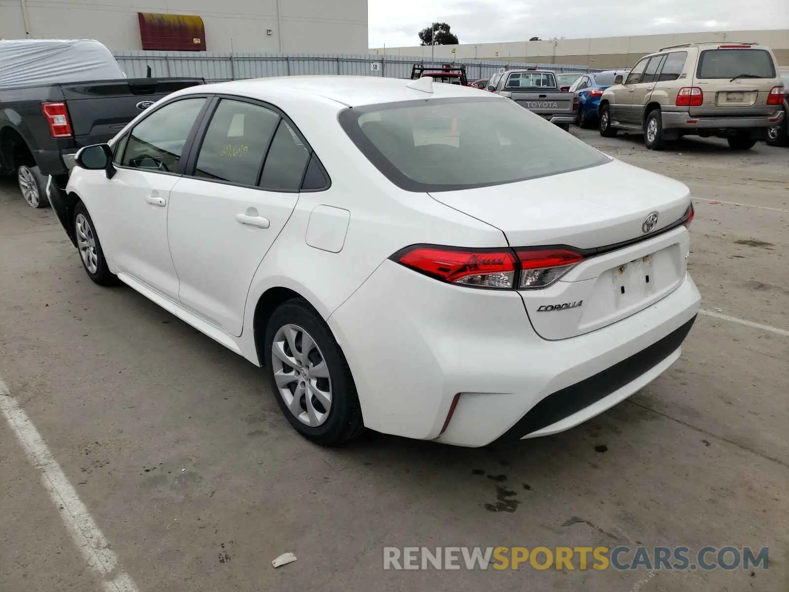 3 Photograph of a damaged car JTDEPRAE3LJ052916 TOYOTA COROLLA 2020