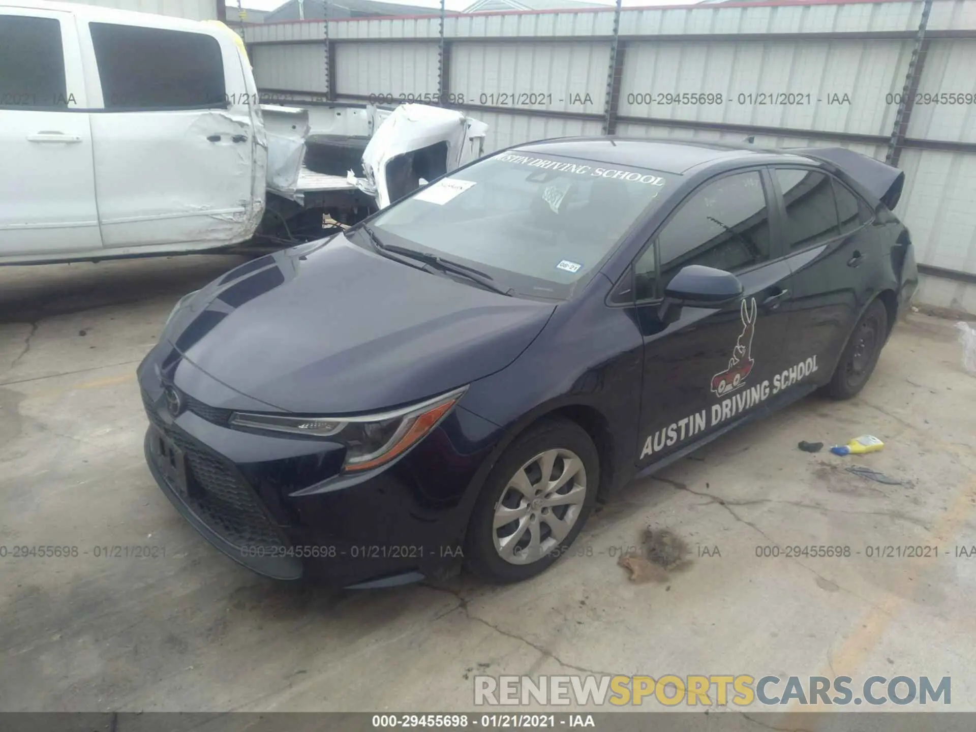 2 Photograph of a damaged car JTDEPRAE3LJ052933 TOYOTA COROLLA 2020