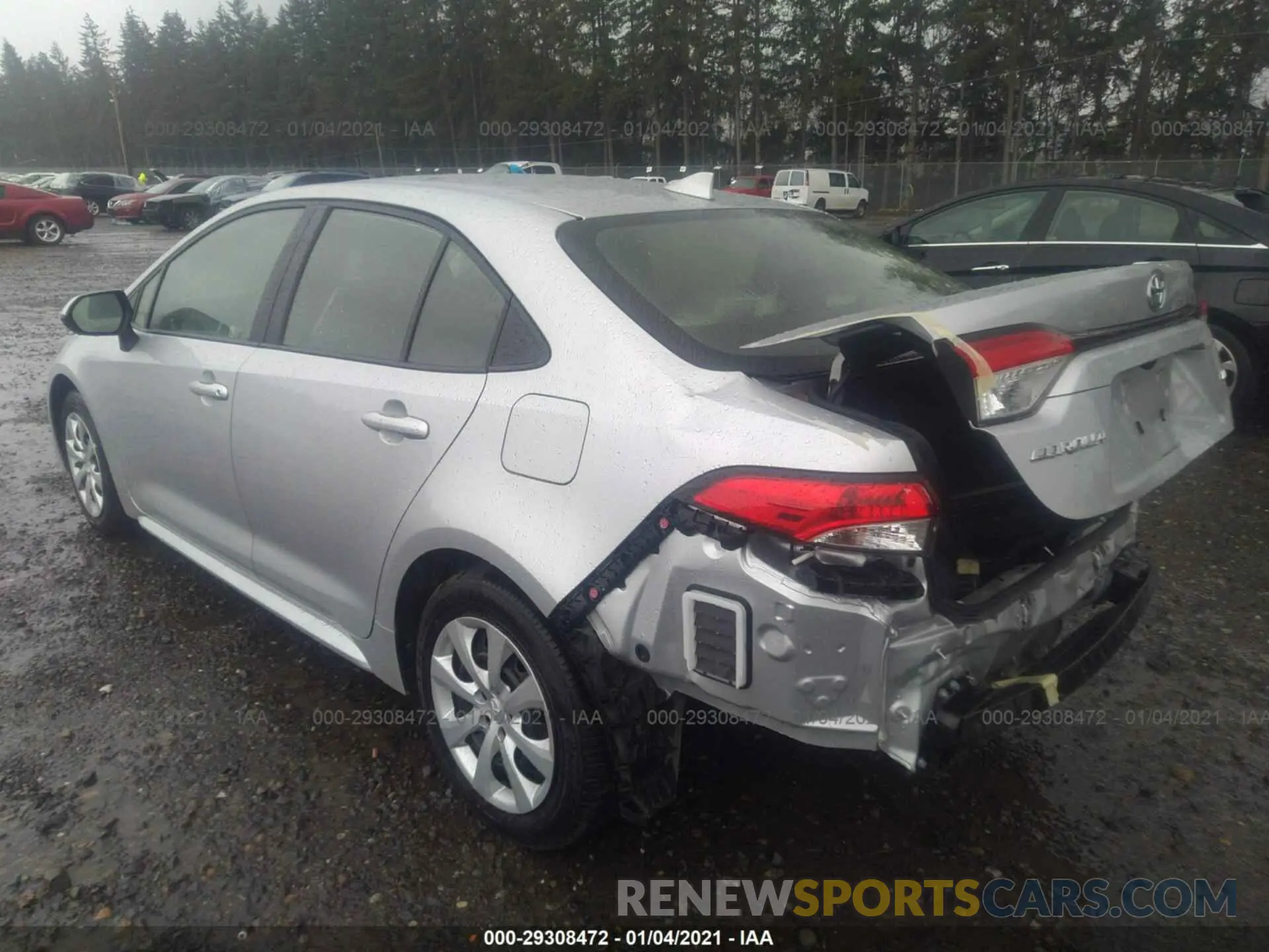 3 Photograph of a damaged car JTDEPRAE3LJ059977 TOYOTA COROLLA 2020