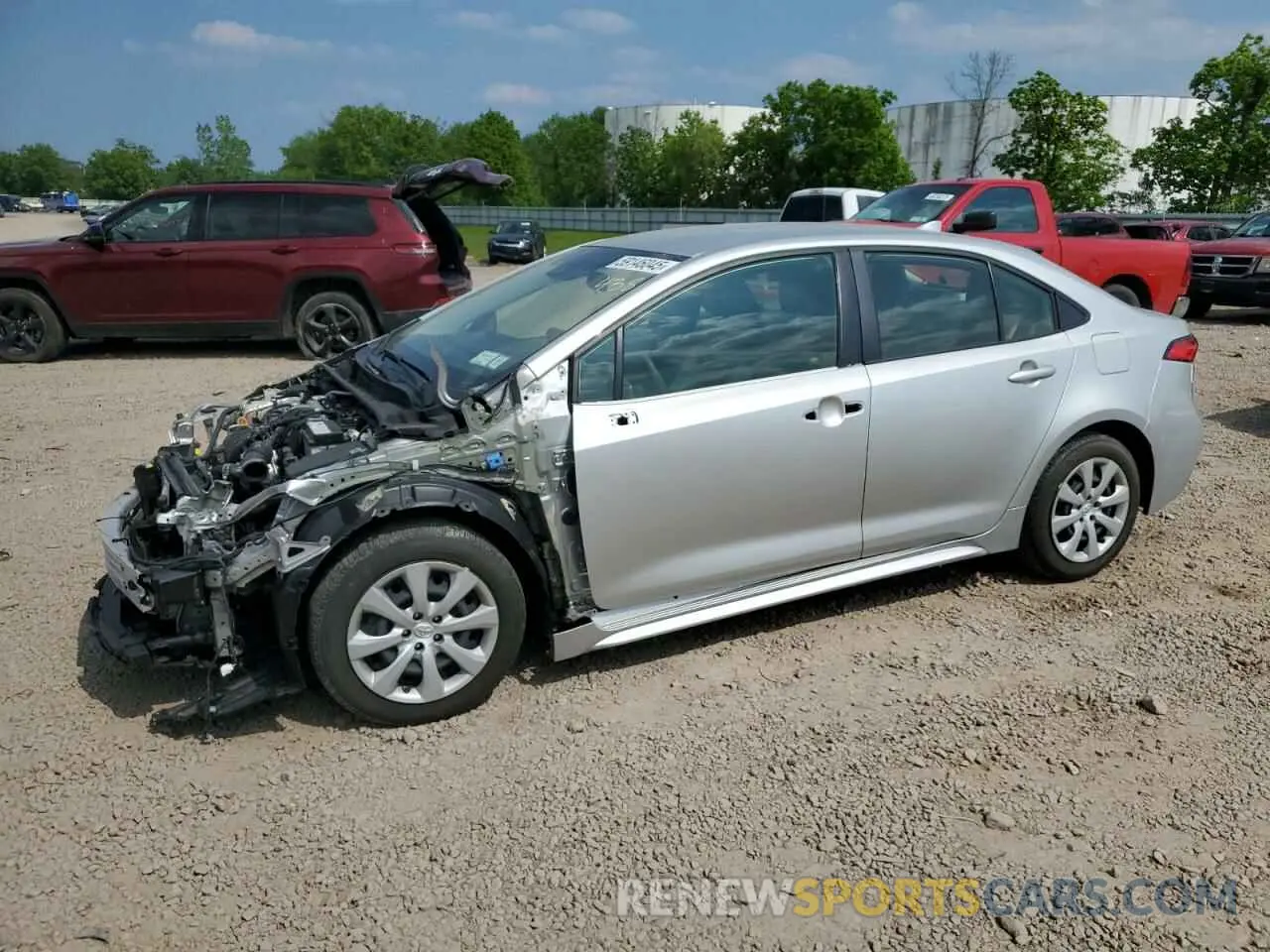 1 Фотография поврежденного автомобиля JTDEPRAE3LJ065777 TOYOTA COROLLA 2020
