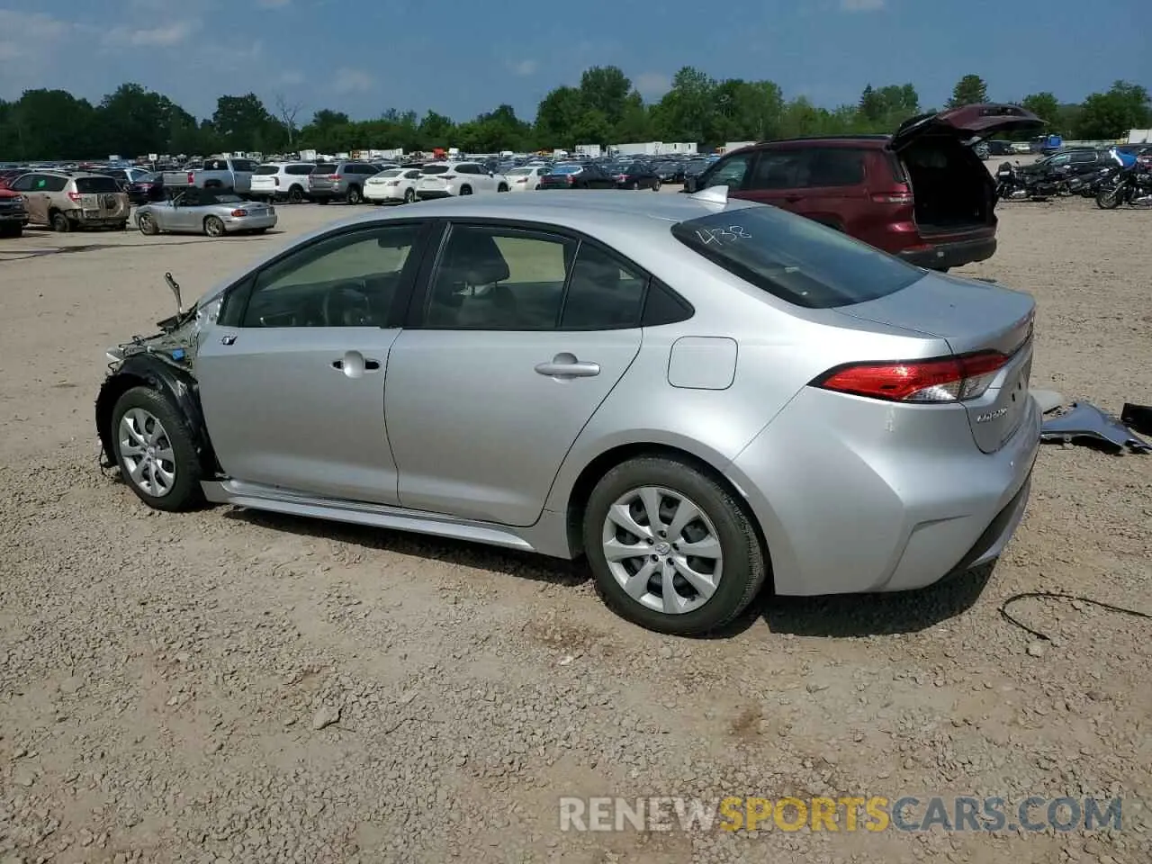 2 Фотография поврежденного автомобиля JTDEPRAE3LJ065777 TOYOTA COROLLA 2020