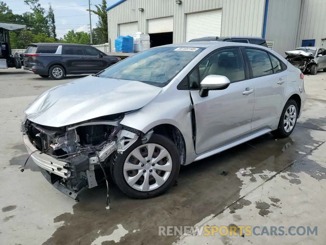 1 Photograph of a damaged car JTDEPRAE3LJ072342 TOYOTA COROLLA 2020