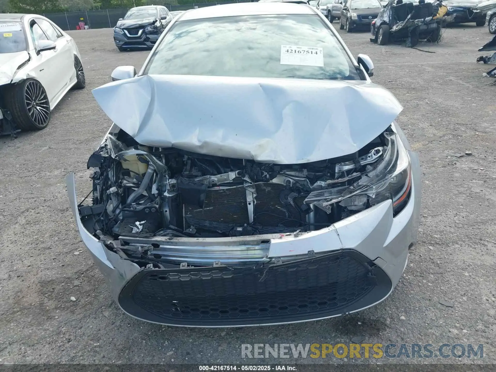 13 Photograph of a damaged car JTDEPRAE3LJ077430 TOYOTA COROLLA 2020