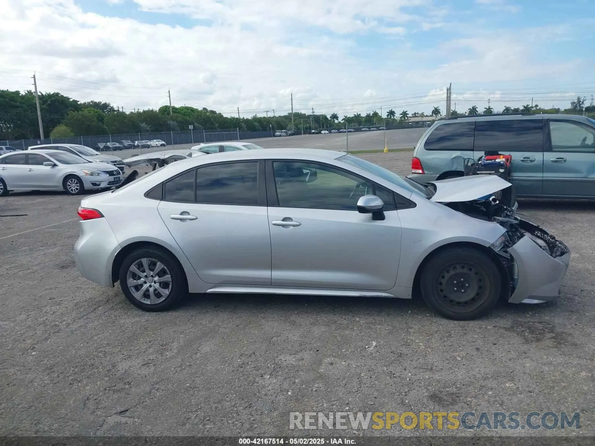 14 Photograph of a damaged car JTDEPRAE3LJ077430 TOYOTA COROLLA 2020