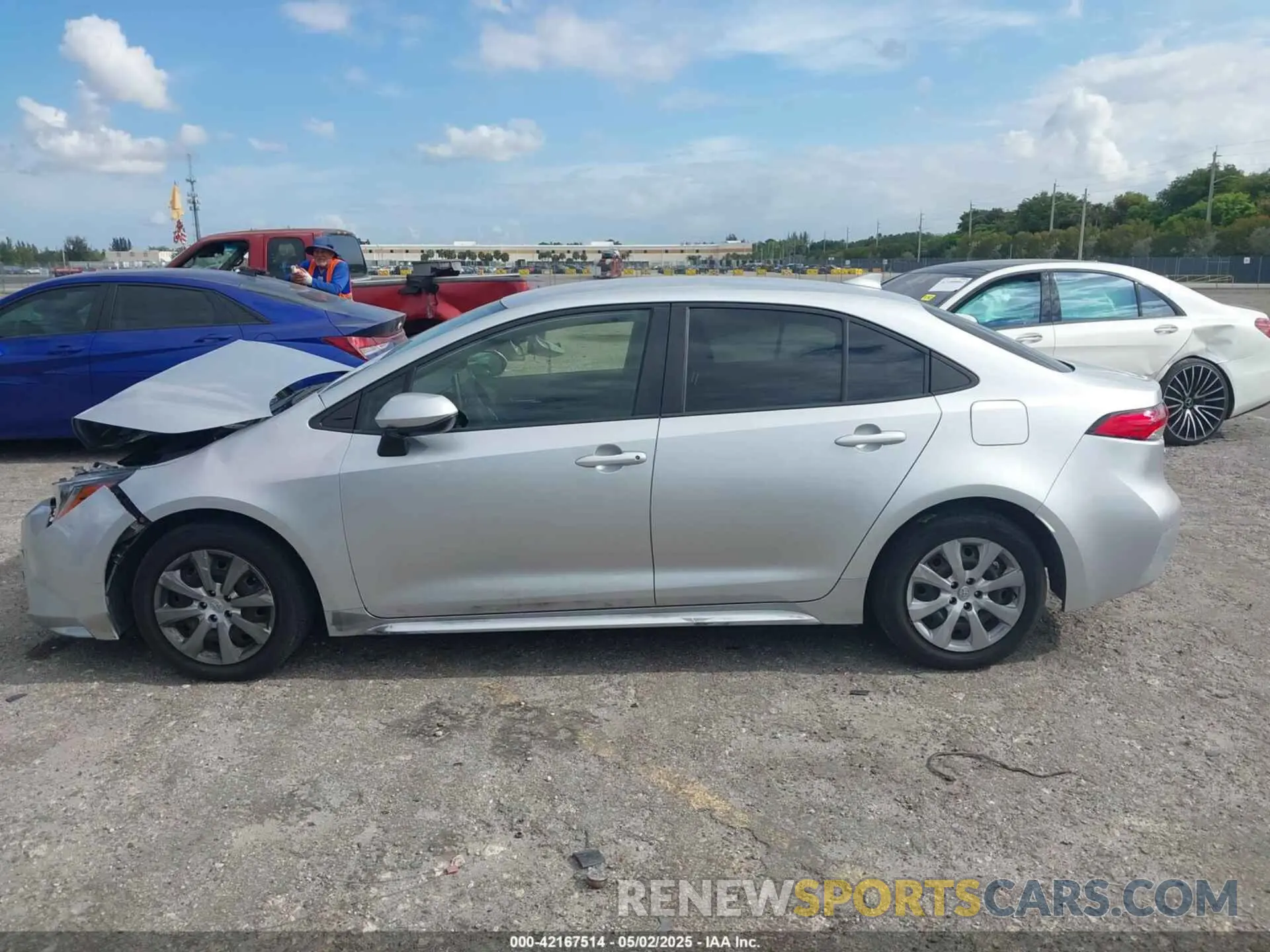 15 Photograph of a damaged car JTDEPRAE3LJ077430 TOYOTA COROLLA 2020