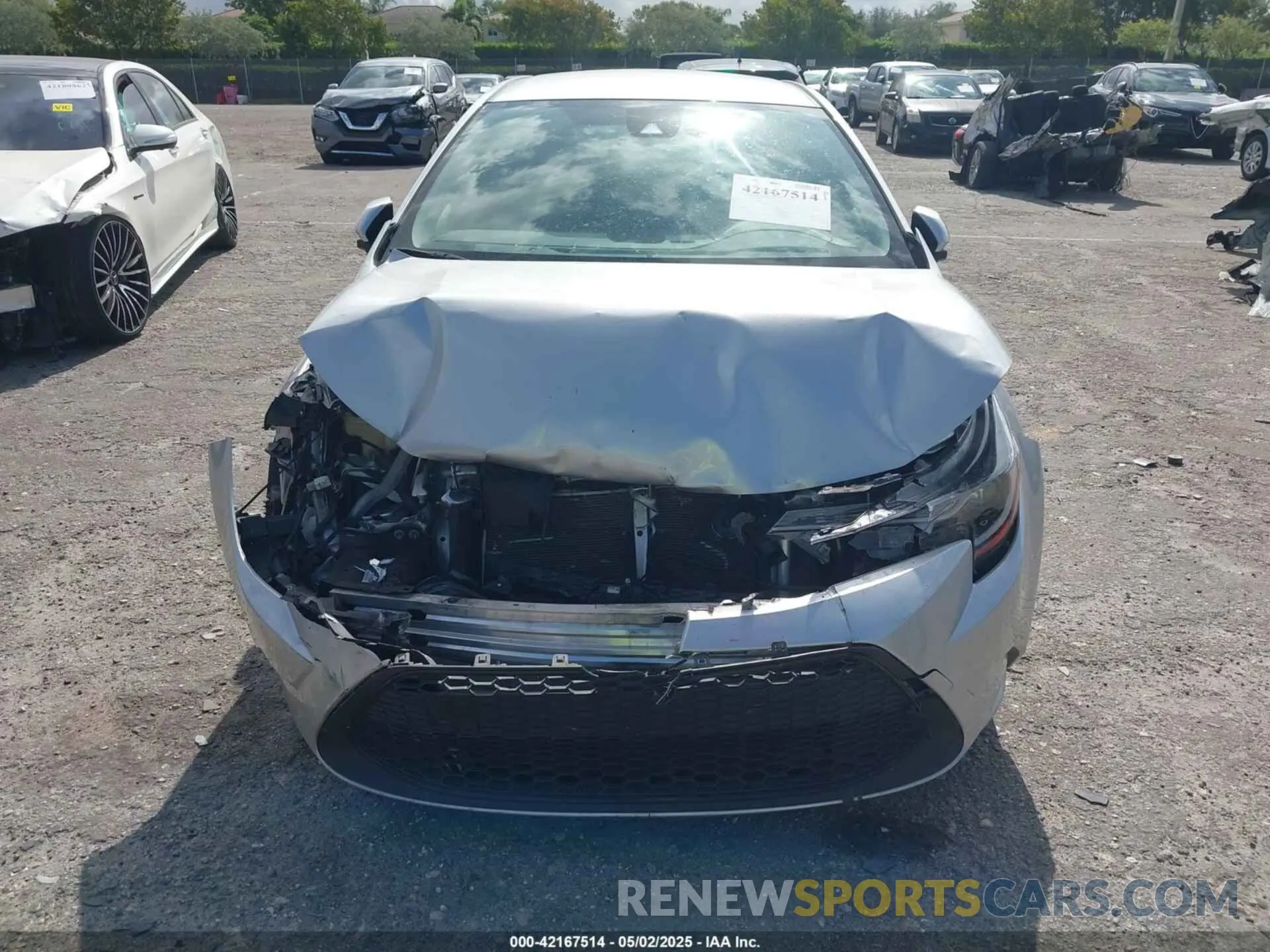 6 Photograph of a damaged car JTDEPRAE3LJ077430 TOYOTA COROLLA 2020