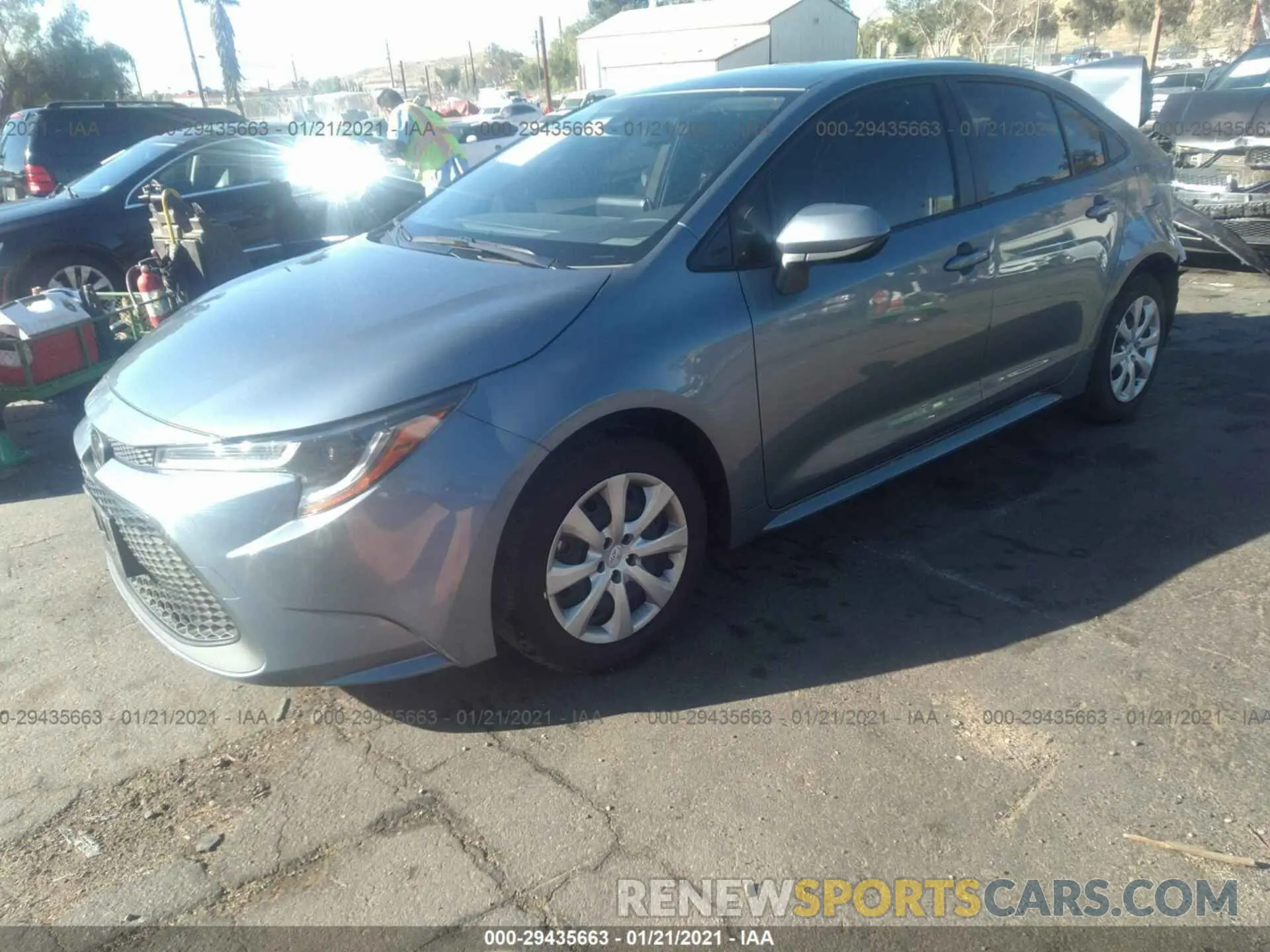 2 Photograph of a damaged car JTDEPRAE3LJ090761 TOYOTA COROLLA 2020