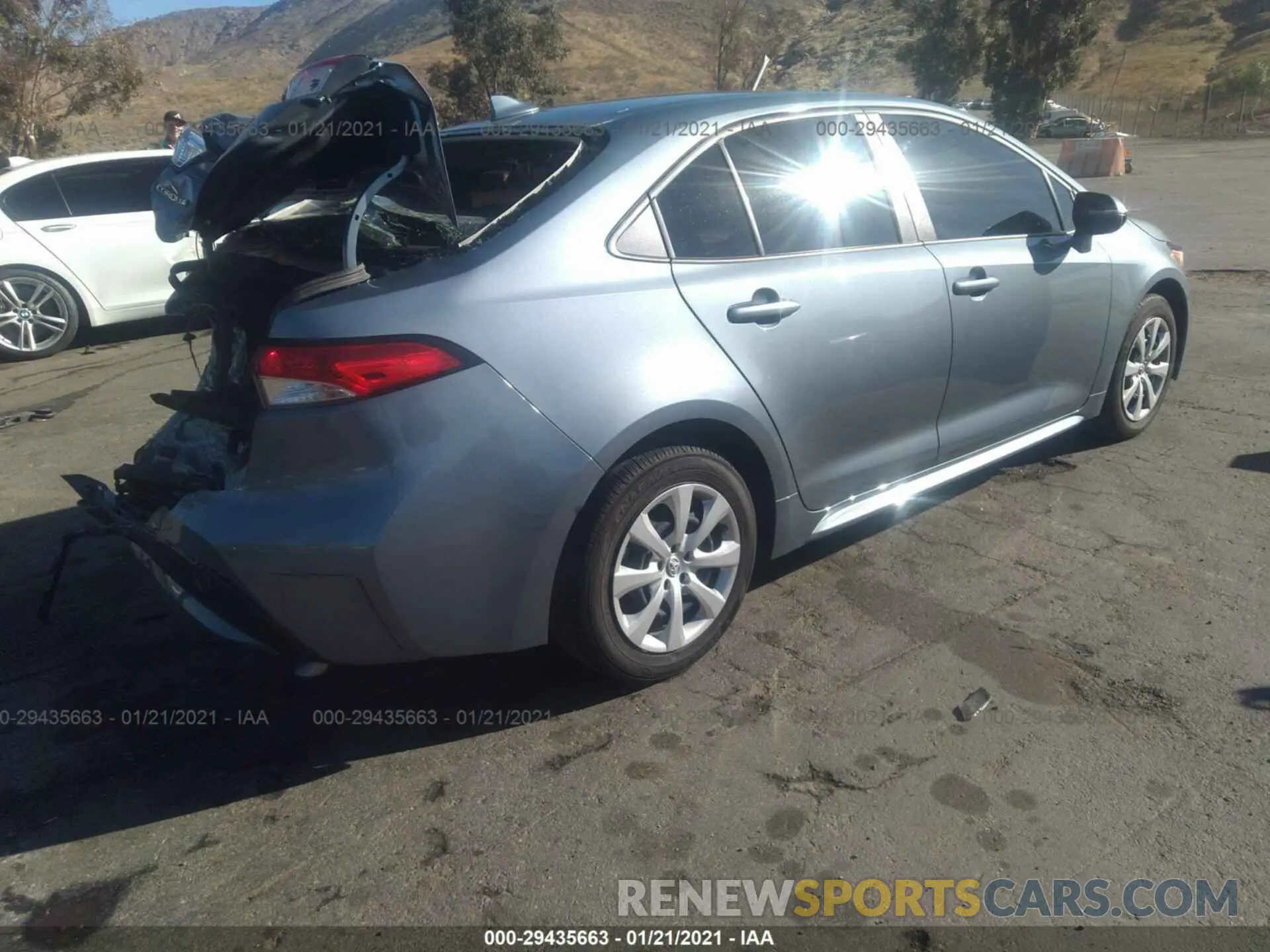 4 Photograph of a damaged car JTDEPRAE3LJ090761 TOYOTA COROLLA 2020