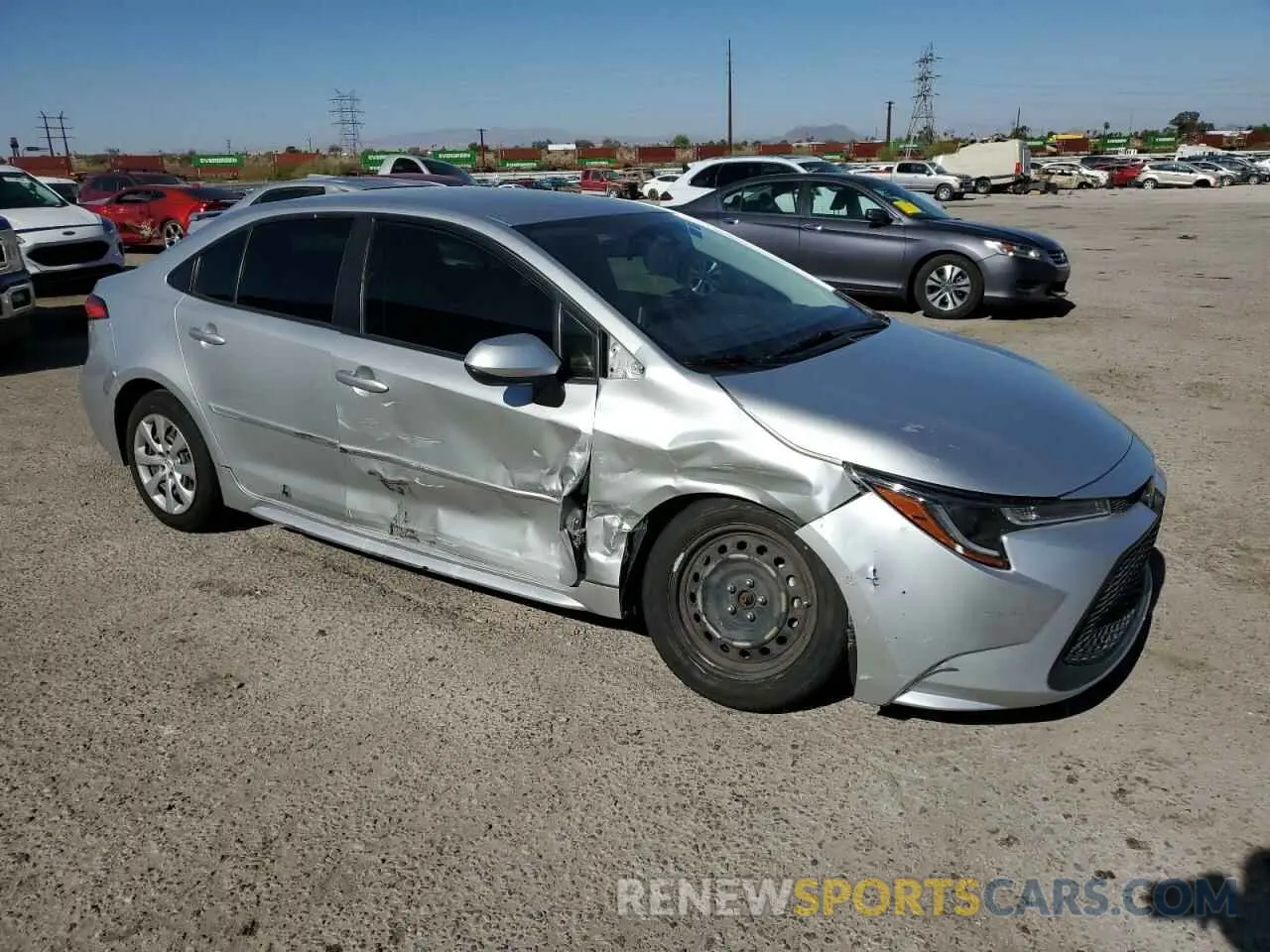 4 Photograph of a damaged car JTDEPRAE3LJ093675 TOYOTA COROLLA 2020