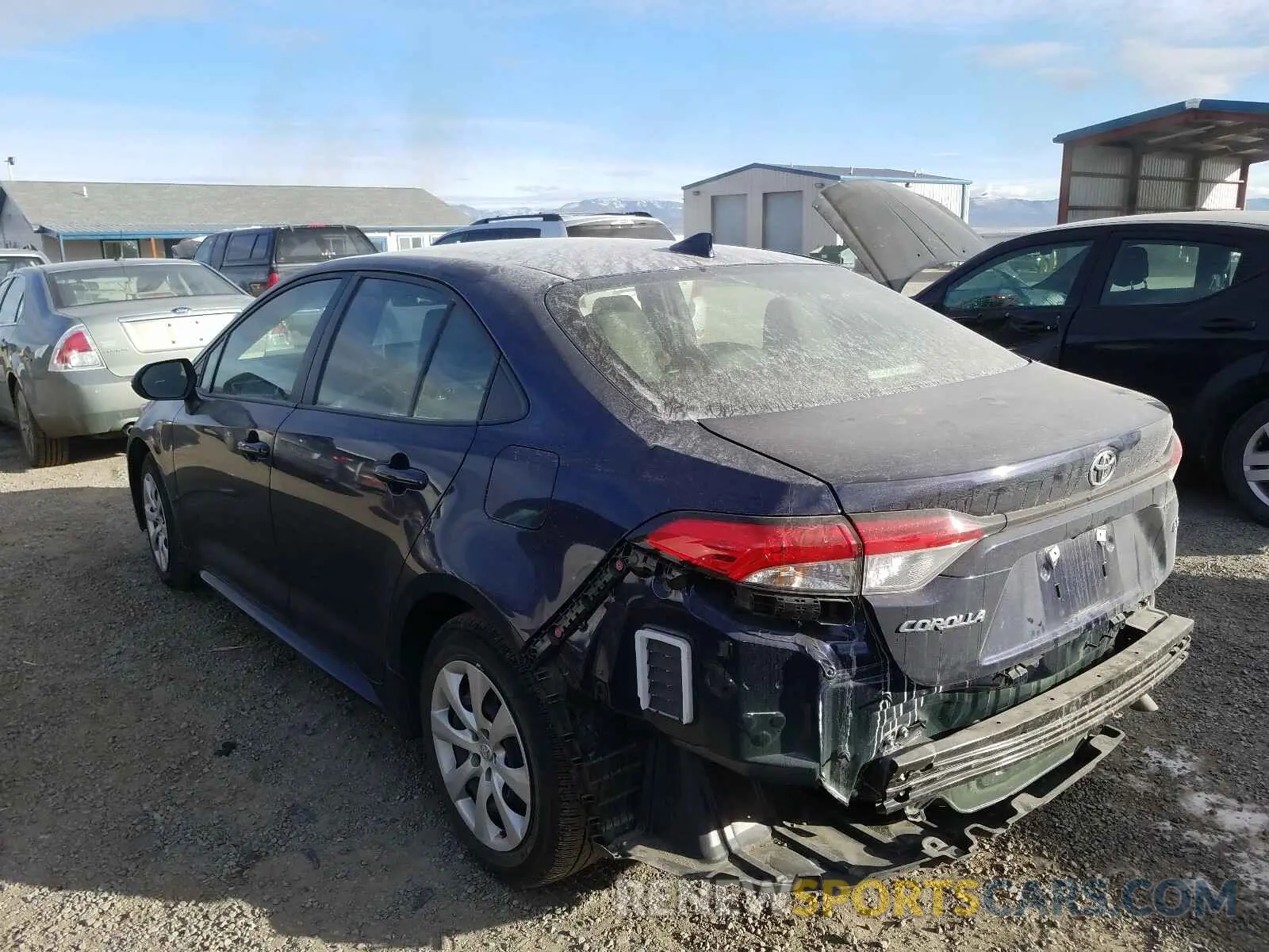 3 Photograph of a damaged car JTDEPRAE3LJ098634 TOYOTA COROLLA 2020