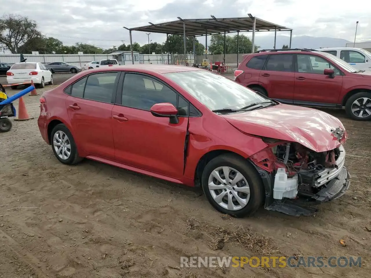 4 Photograph of a damaged car JTDEPRAE3LJ098908 TOYOTA COROLLA 2020