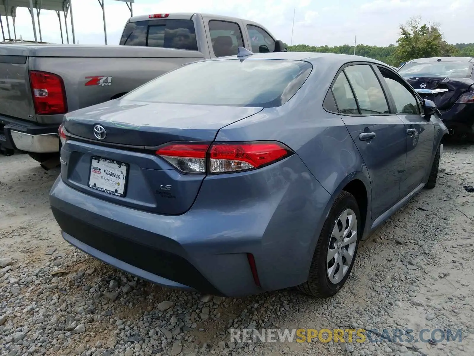 4 Photograph of a damaged car JTDEPRAE3LJ104836 TOYOTA COROLLA 2020
