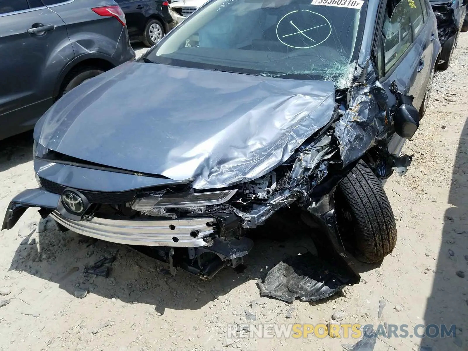 9 Photograph of a damaged car JTDEPRAE3LJ104836 TOYOTA COROLLA 2020