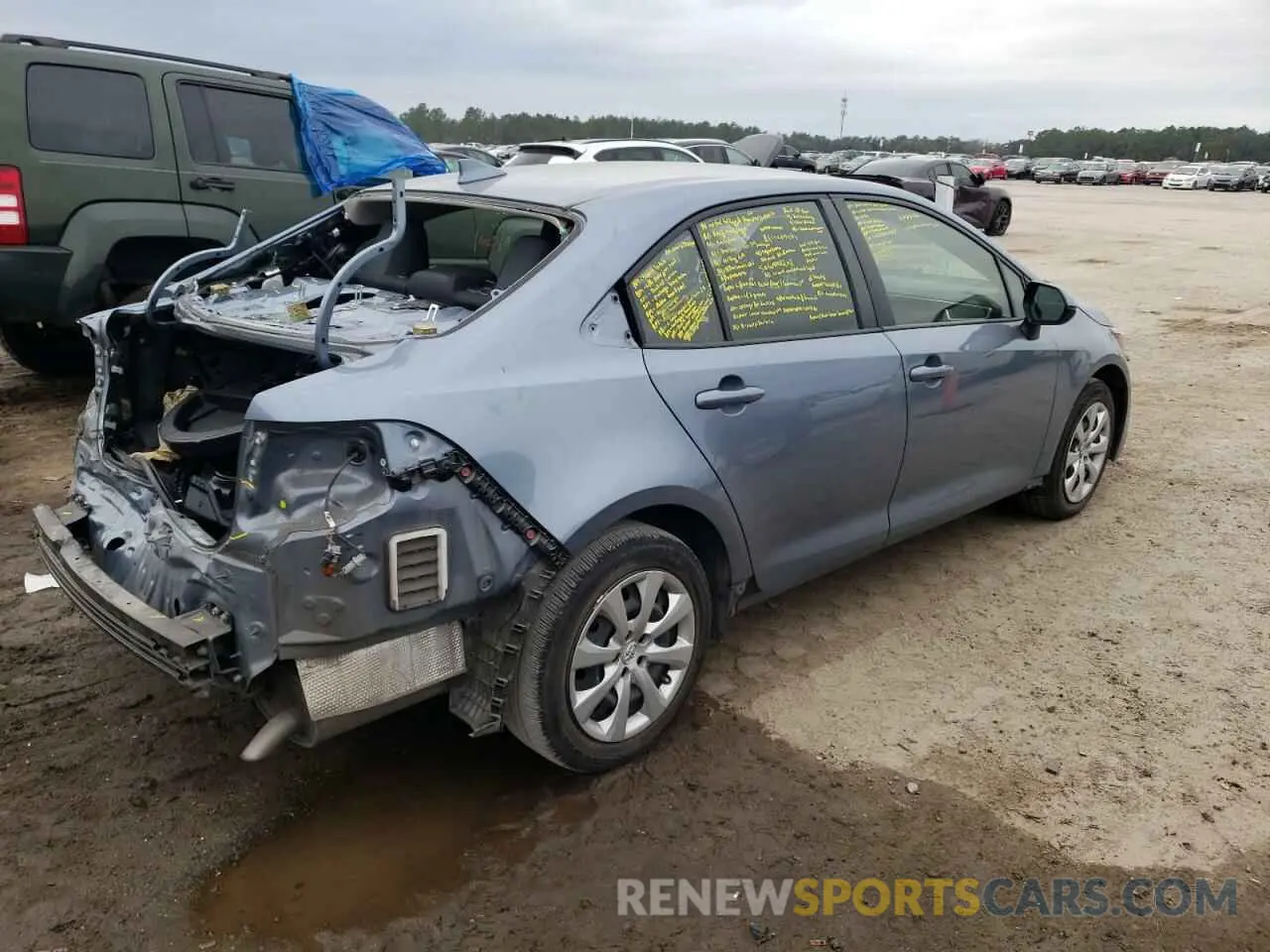 3 Photograph of a damaged car JTDEPRAE3LJ111382 TOYOTA COROLLA 2020