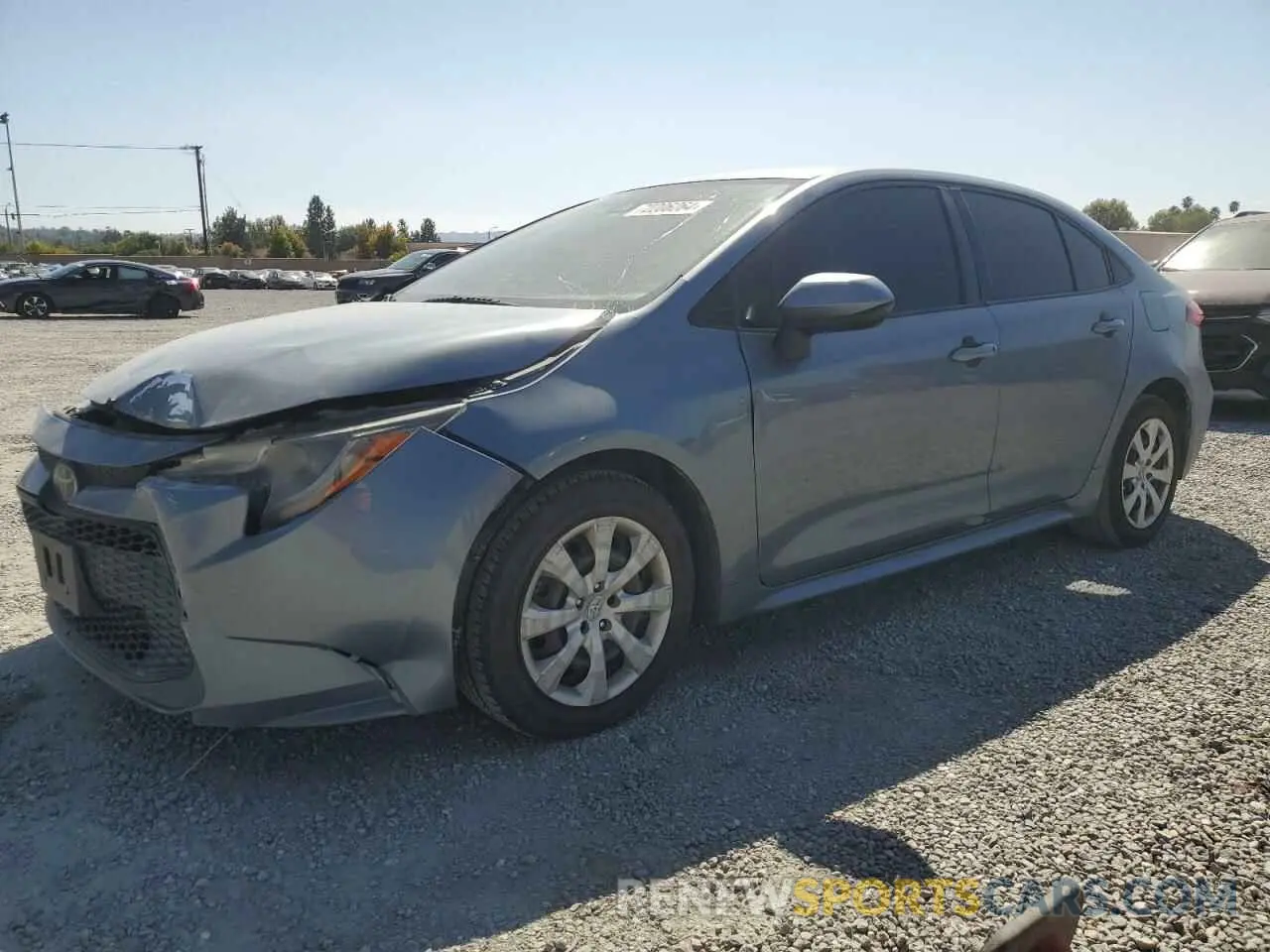 1 Photograph of a damaged car JTDEPRAE4LJ004311 TOYOTA COROLLA 2020