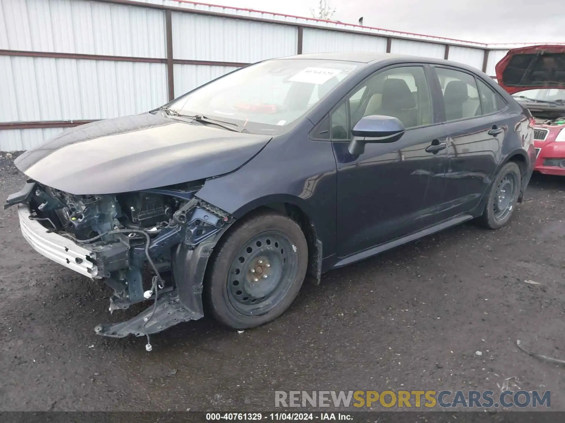 2 Фотография поврежденного автомобиля JTDEPRAE4LJ005166 TOYOTA COROLLA 2020