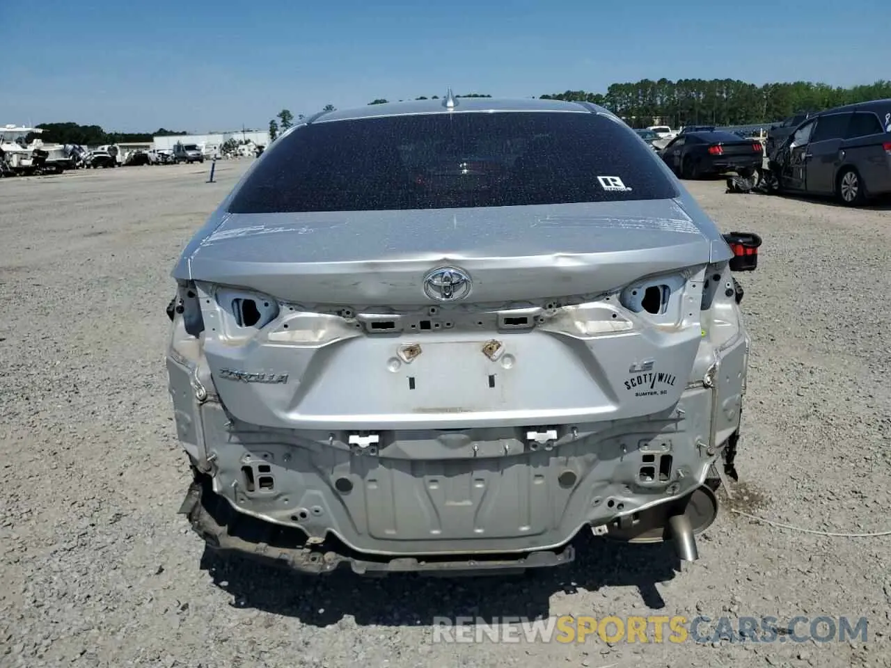 6 Фотография поврежденного автомобиля JTDEPRAE4LJ005796 TOYOTA COROLLA 2020