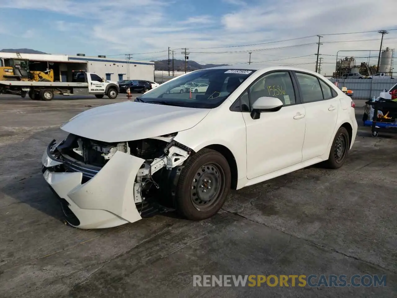 1 Photograph of a damaged car JTDEPRAE4LJ011291 TOYOTA COROLLA 2020