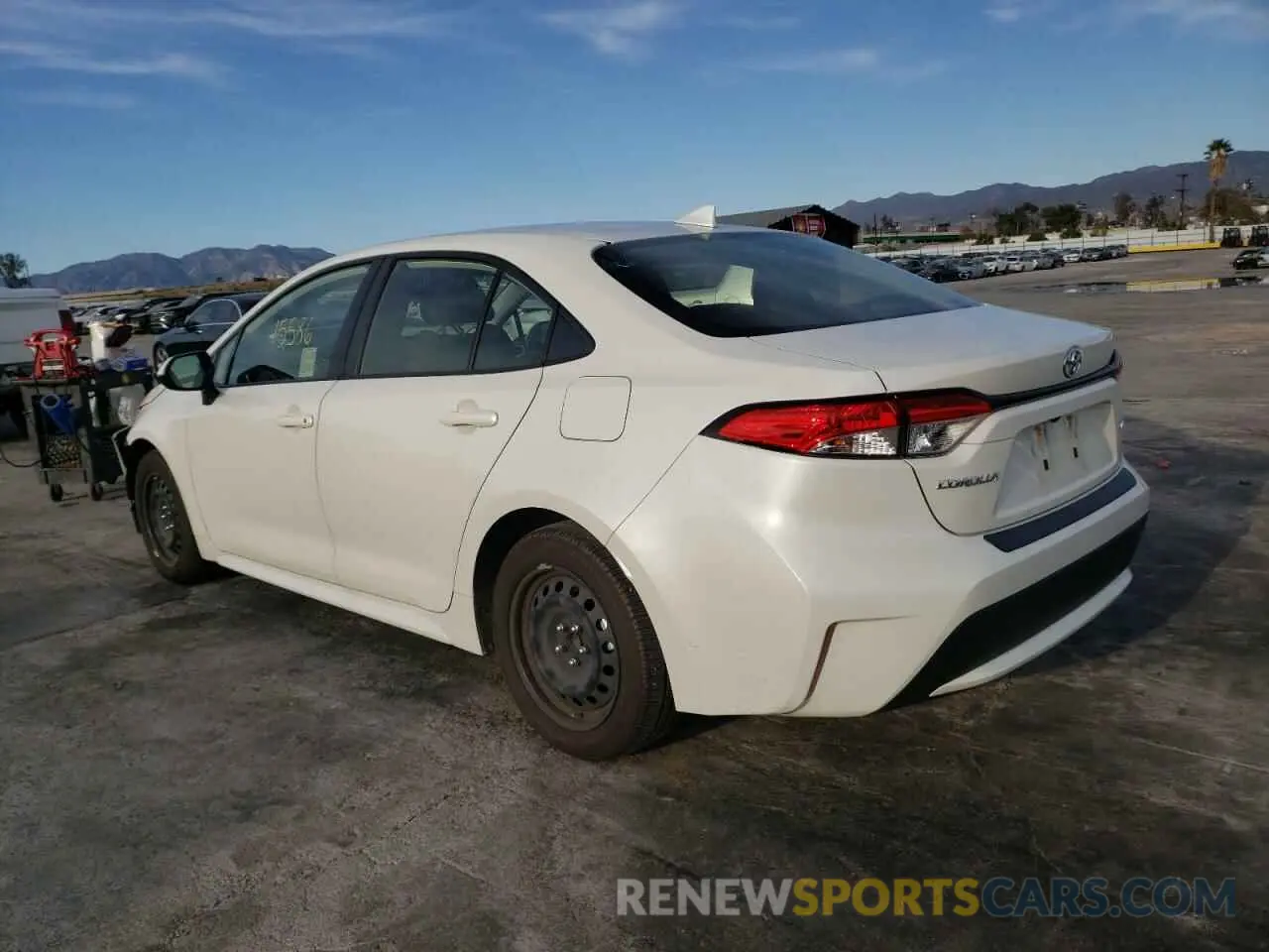 2 Photograph of a damaged car JTDEPRAE4LJ011291 TOYOTA COROLLA 2020