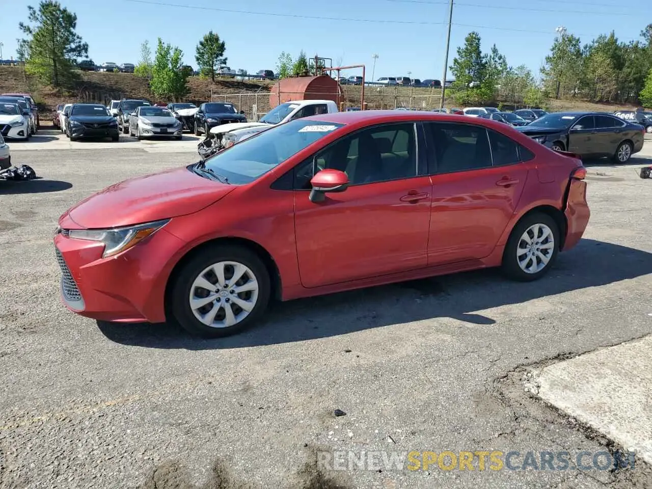 1 Photograph of a damaged car JTDEPRAE4LJ019553 TOYOTA COROLLA 2020