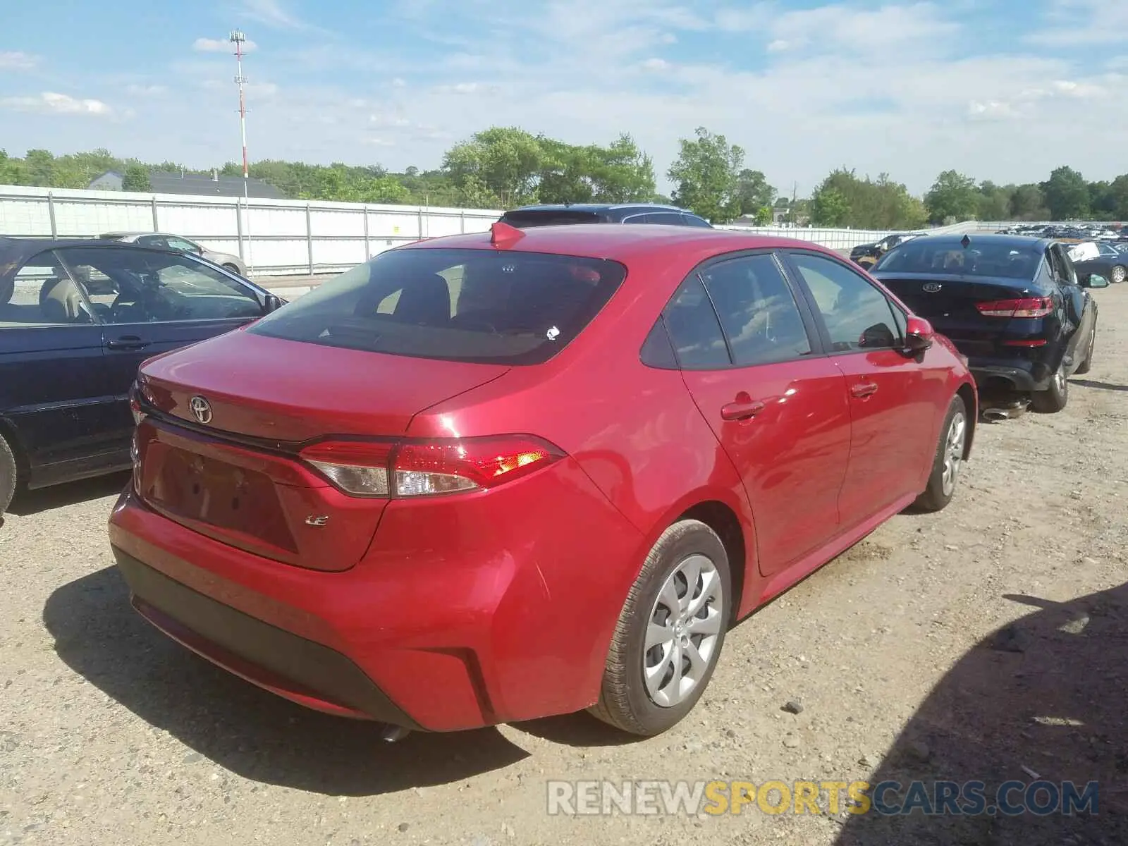 4 Photograph of a damaged car JTDEPRAE4LJ020749 TOYOTA COROLLA 2020