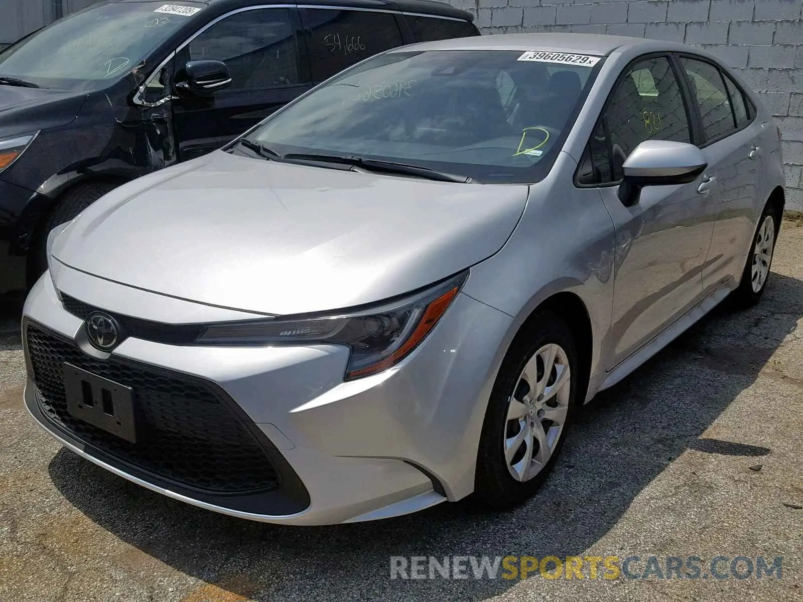 2 Photograph of a damaged car JTDEPRAE4LJ025854 TOYOTA COROLLA 2020