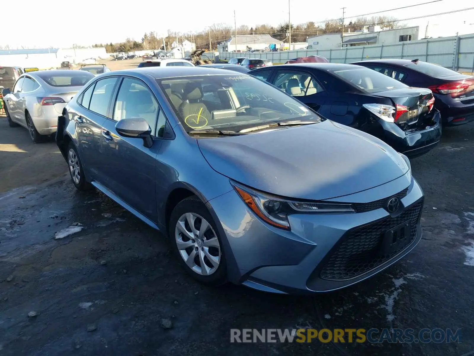 1 Photograph of a damaged car JTDEPRAE4LJ026356 TOYOTA COROLLA 2020