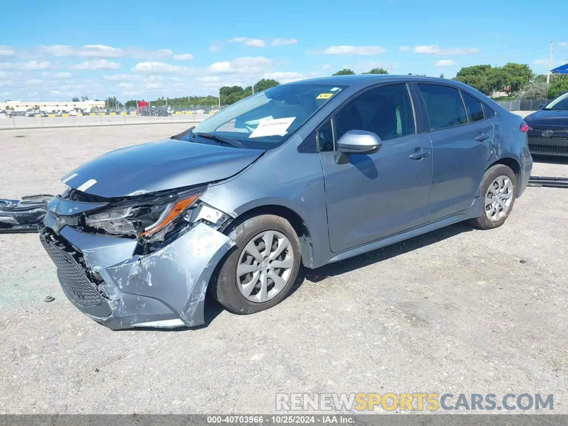 2 Photograph of a damaged car JTDEPRAE4LJ026373 TOYOTA COROLLA 2020