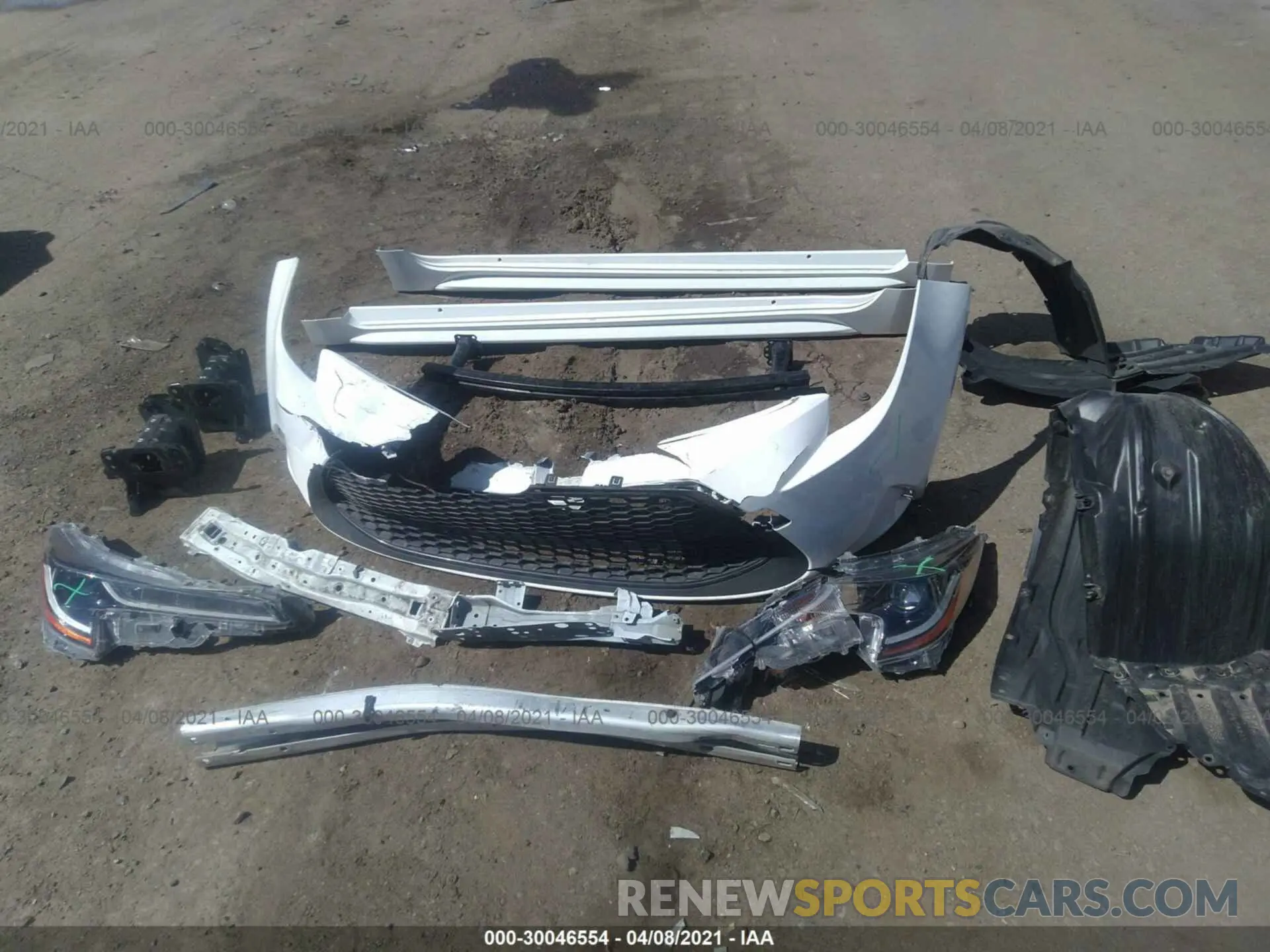 12 Photograph of a damaged car JTDEPRAE4LJ027765 TOYOTA COROLLA 2020