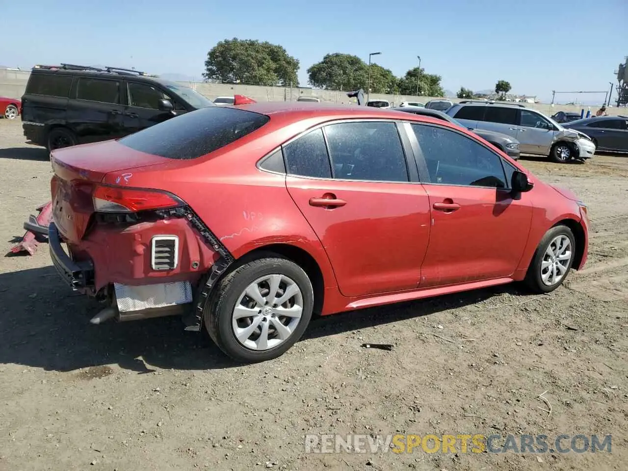 3 Фотография поврежденного автомобиля JTDEPRAE4LJ029256 TOYOTA COROLLA 2020