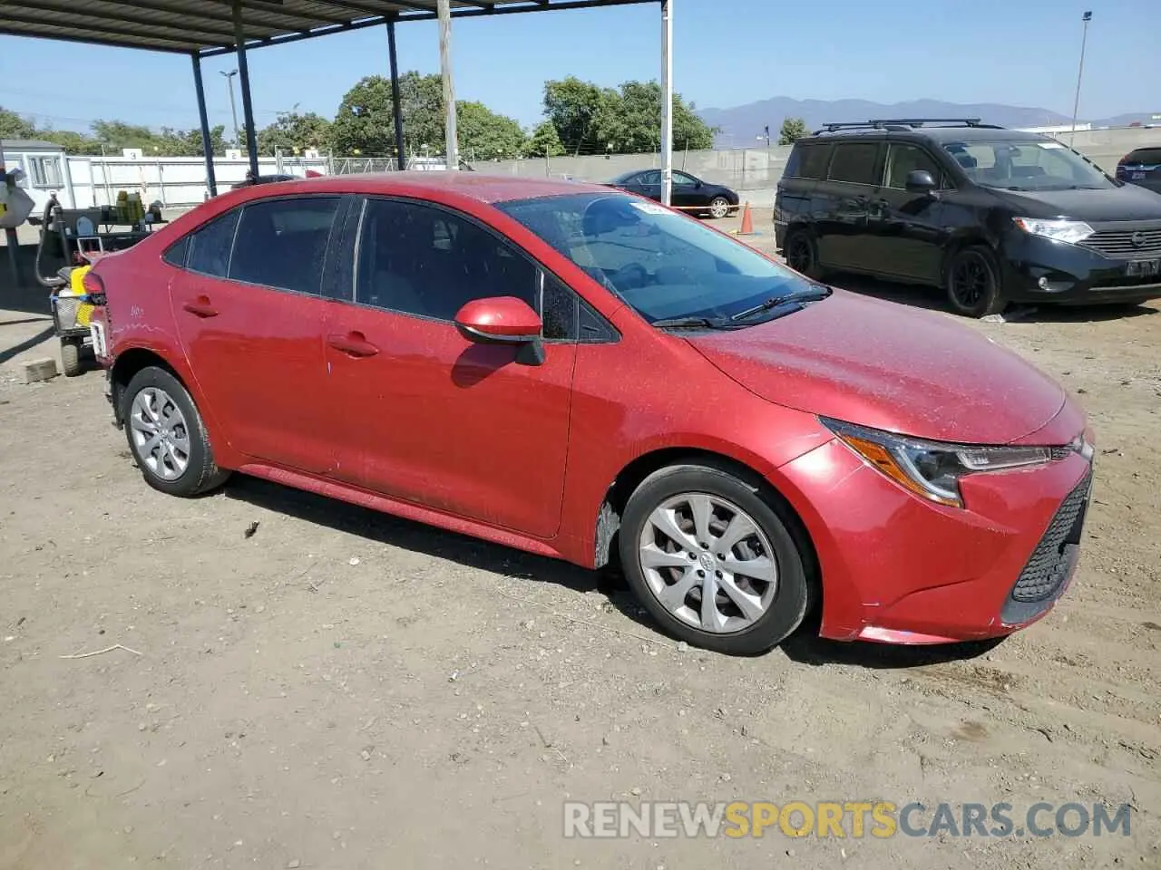 4 Фотография поврежденного автомобиля JTDEPRAE4LJ029256 TOYOTA COROLLA 2020