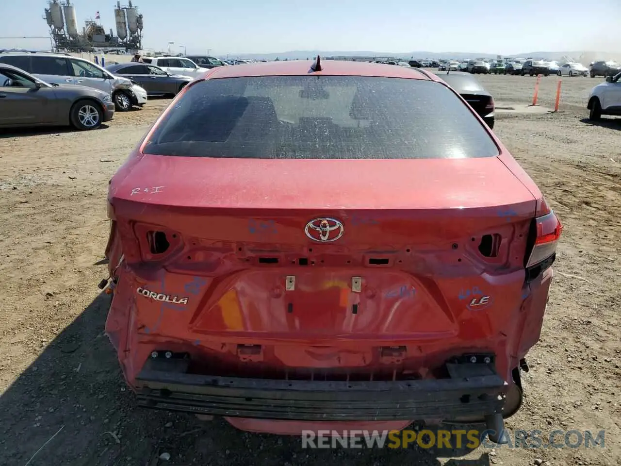 6 Фотография поврежденного автомобиля JTDEPRAE4LJ029256 TOYOTA COROLLA 2020