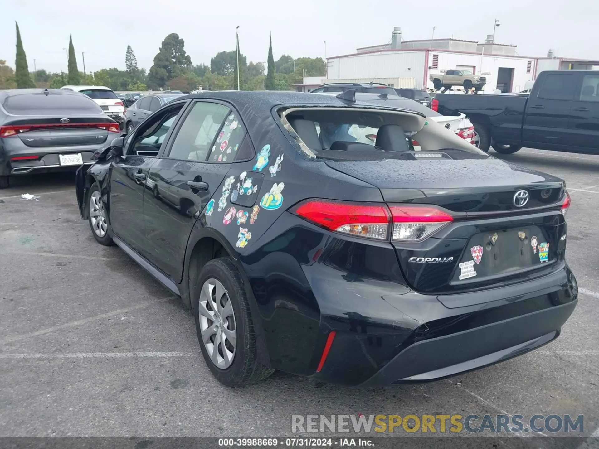 3 Photograph of a damaged car JTDEPRAE4LJ032920 TOYOTA COROLLA 2020