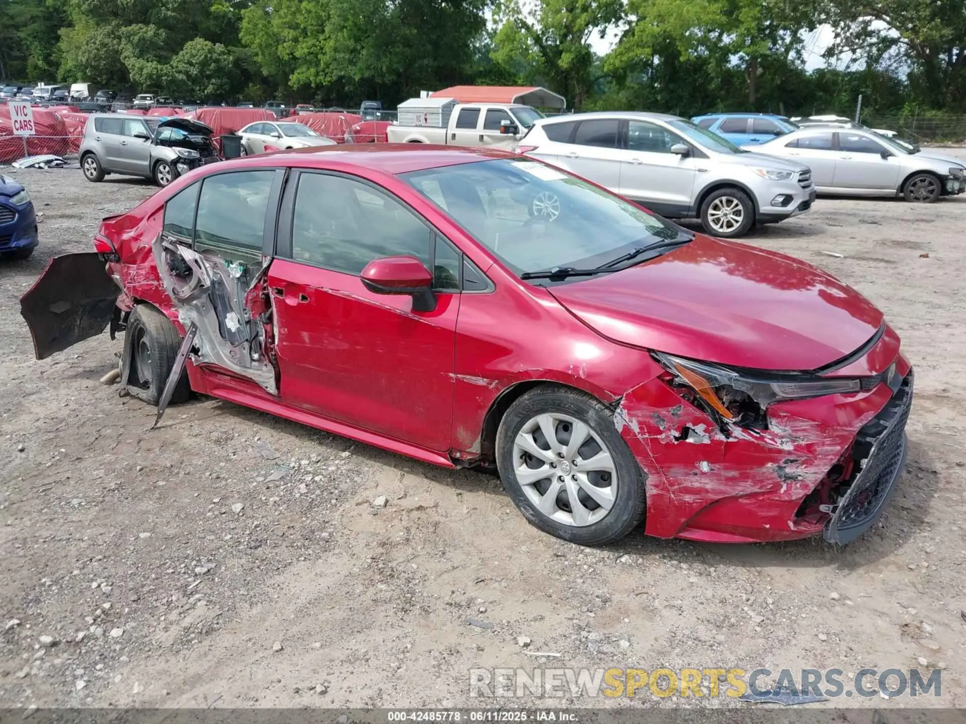 1 Фотография поврежденного автомобиля JTDEPRAE4LJ034201 TOYOTA COROLLA 2020