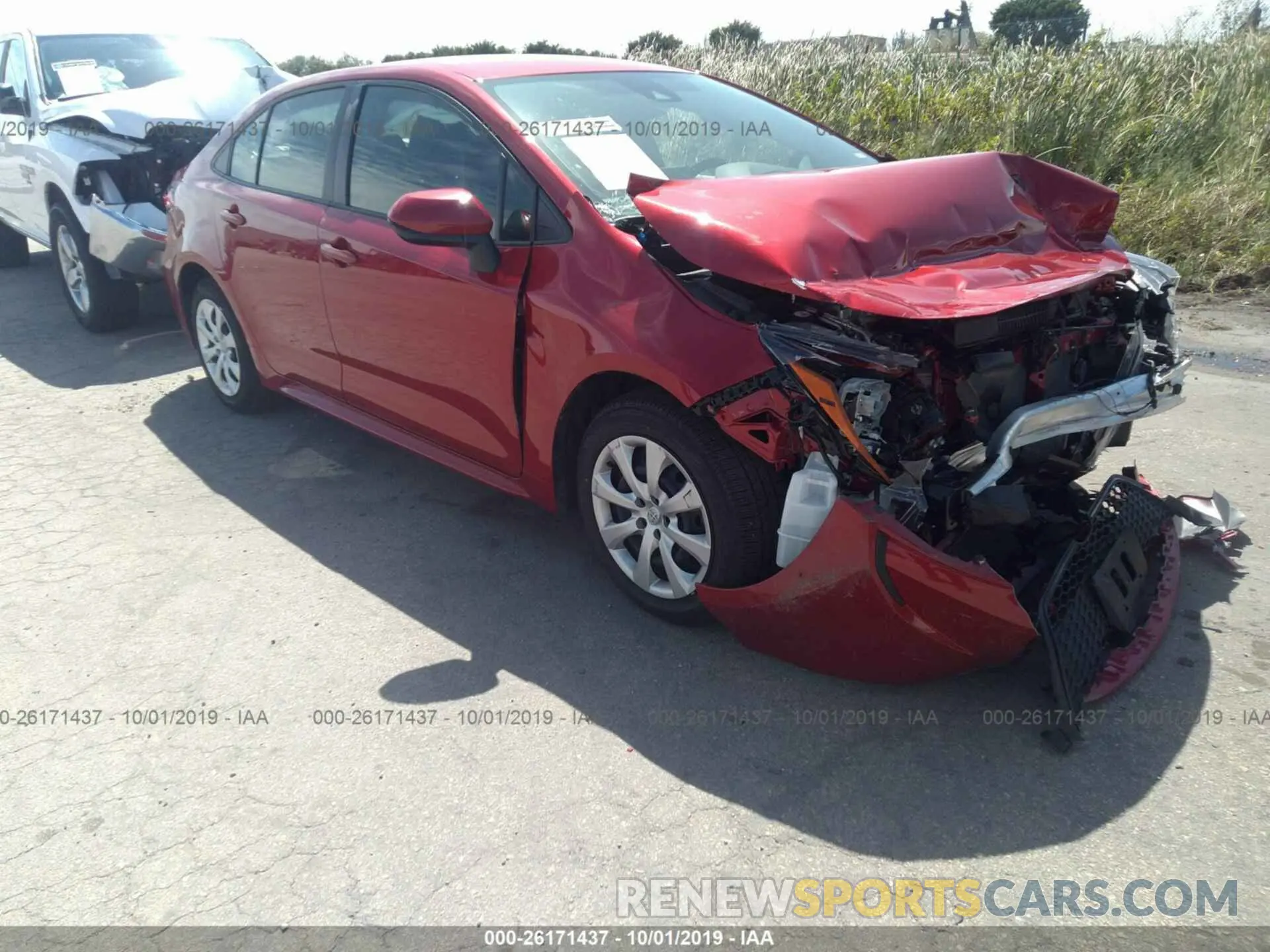 1 Photograph of a damaged car JTDEPRAE4LJ038507 TOYOTA COROLLA 2020