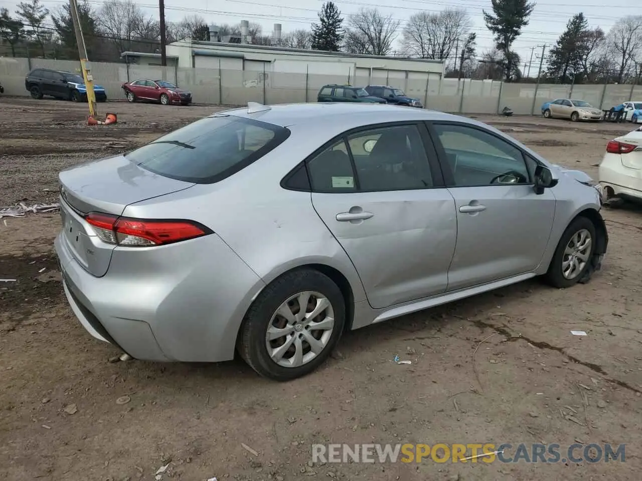 3 Фотография поврежденного автомобиля JTDEPRAE4LJ043612 TOYOTA COROLLA 2020