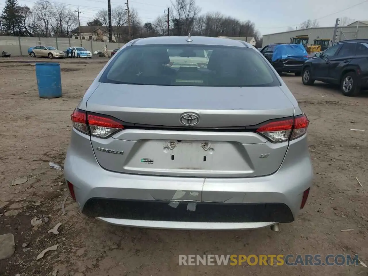 6 Фотография поврежденного автомобиля JTDEPRAE4LJ043612 TOYOTA COROLLA 2020