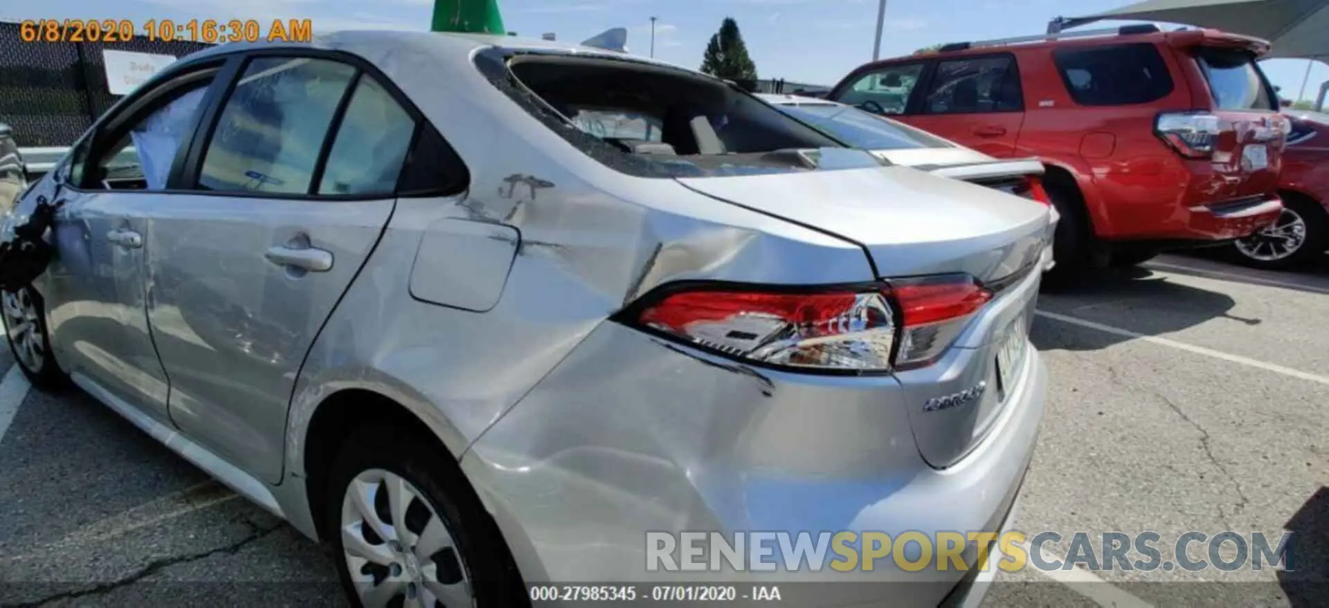 12 Photograph of a damaged car JTDEPRAE4LJ046333 TOYOTA COROLLA 2020