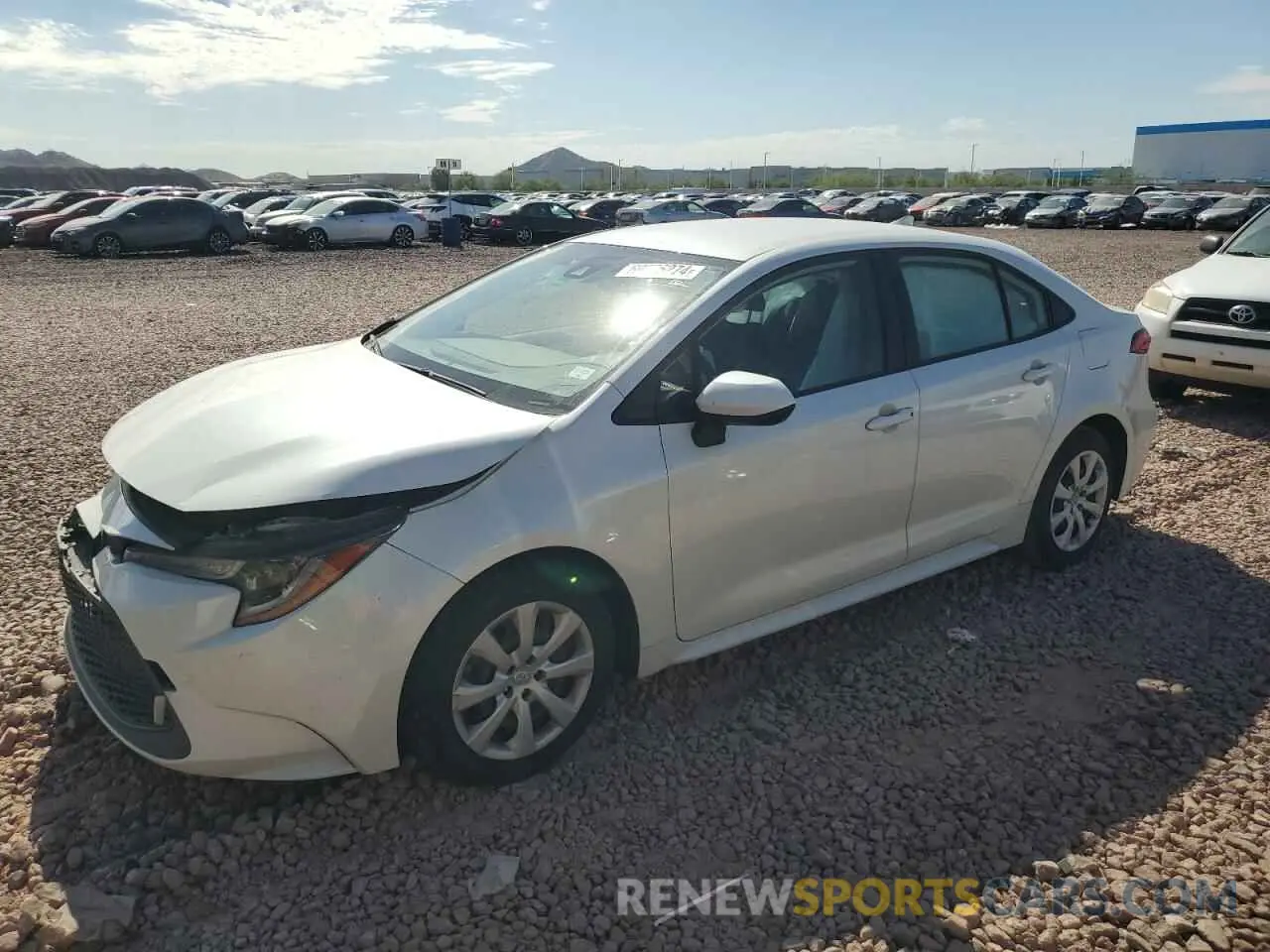 1 Photograph of a damaged car JTDEPRAE4LJ058059 TOYOTA COROLLA 2020