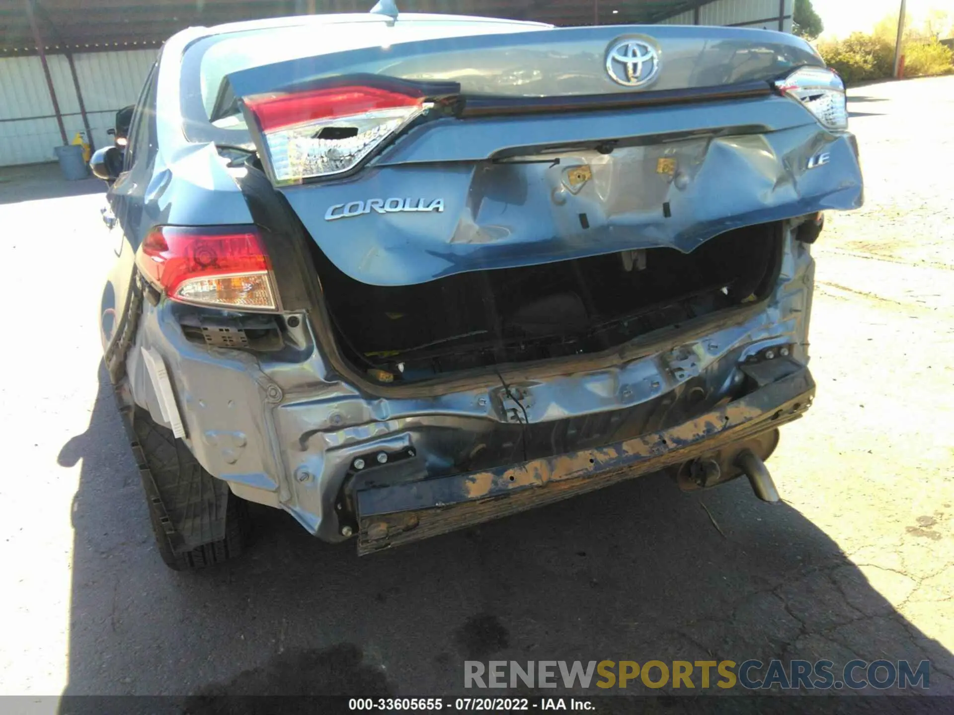 6 Photograph of a damaged car JTDEPRAE4LJ059504 TOYOTA COROLLA 2020