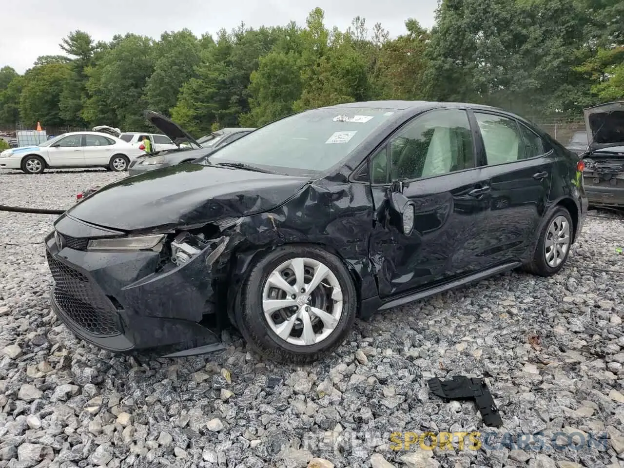 1 Photograph of a damaged car JTDEPRAE4LJ061883 TOYOTA COROLLA 2020