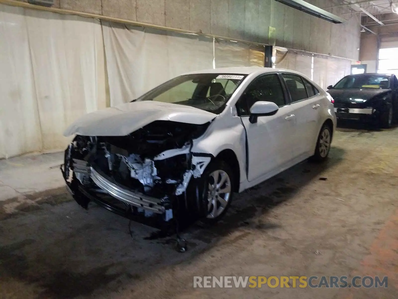 2 Photograph of a damaged car JTDEPRAE4LJ065710 TOYOTA COROLLA 2020