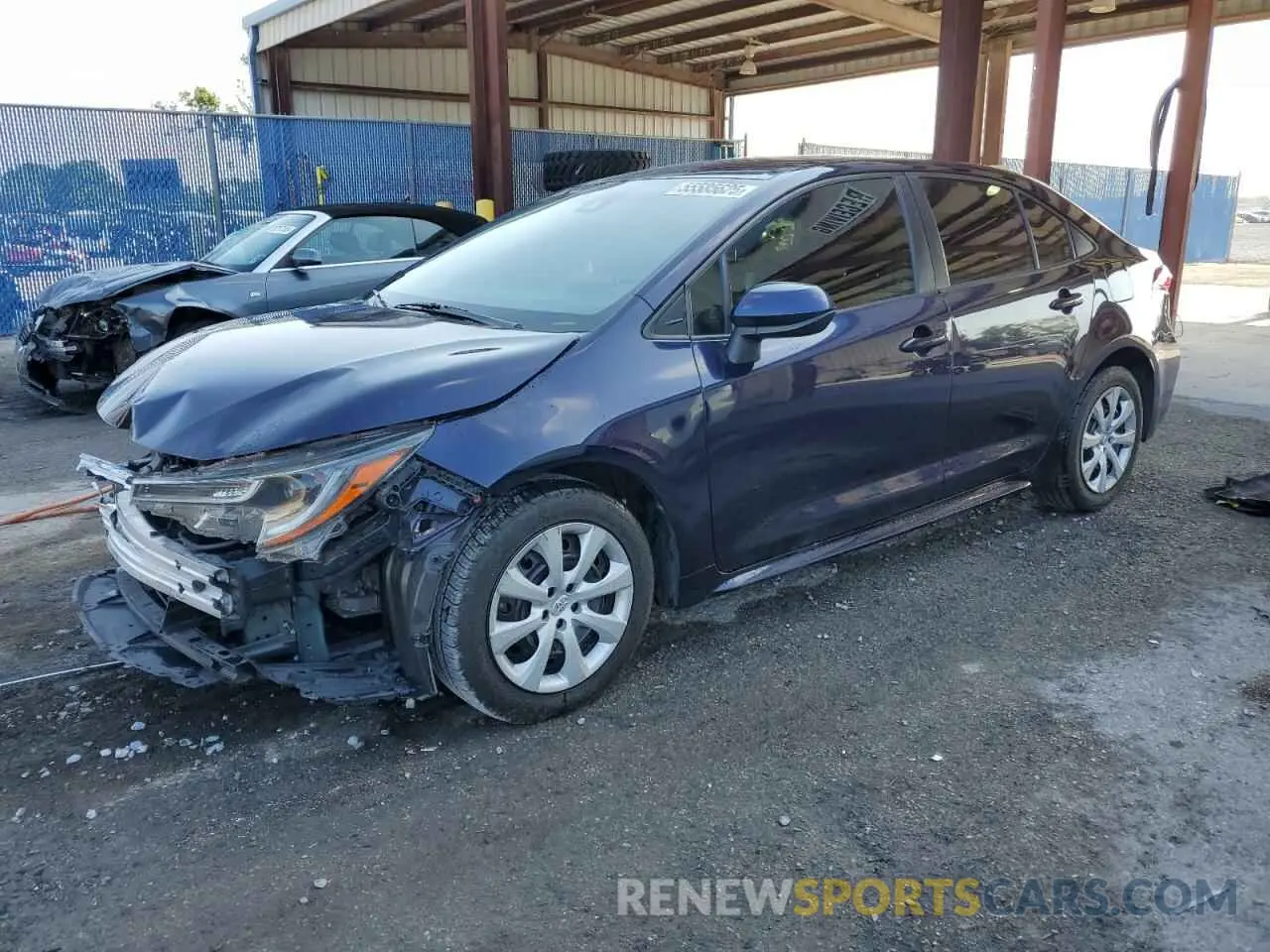 1 Photograph of a damaged car JTDEPRAE4LJ075878 TOYOTA COROLLA 2020