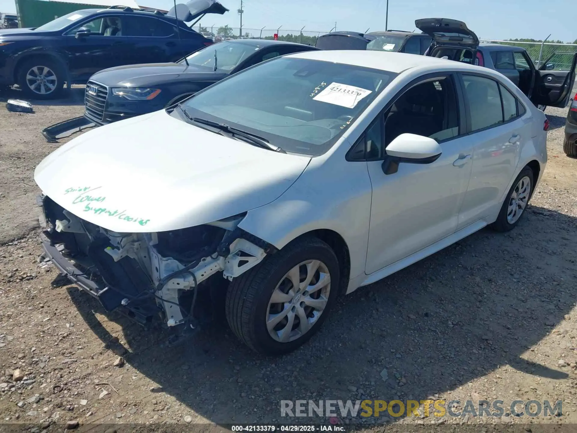 2 Фотография поврежденного автомобиля JTDEPRAE4LJ075914 TOYOTA COROLLA 2020