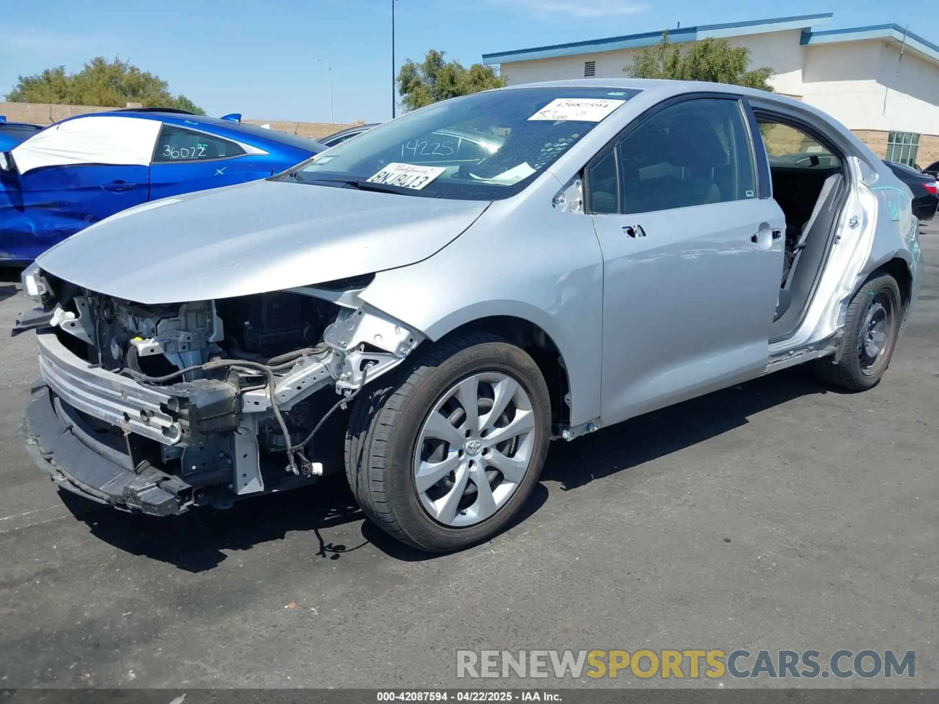 2 Photograph of a damaged car JTDEPRAE4LJ090249 TOYOTA COROLLA 2020