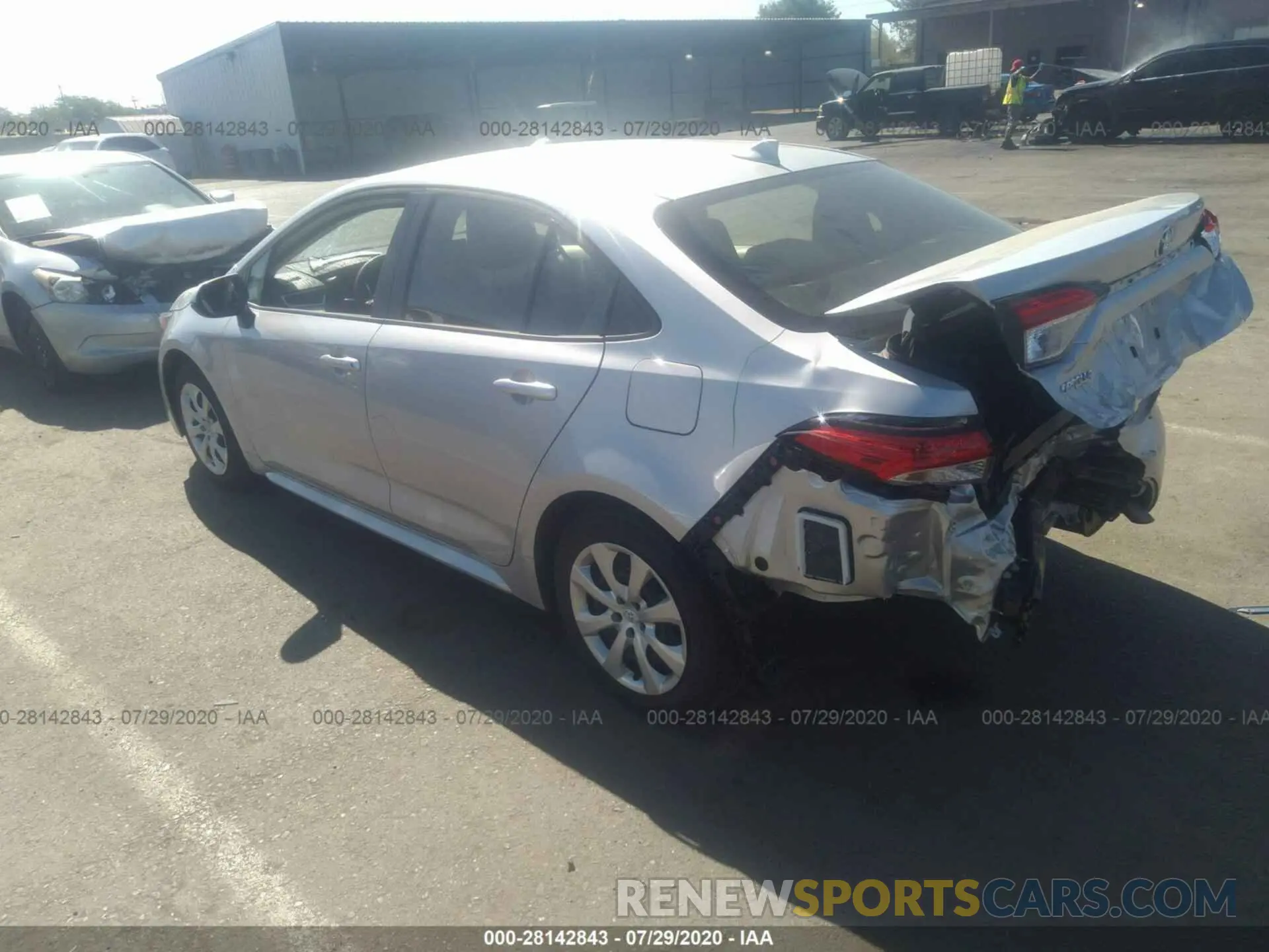 3 Photograph of a damaged car JTDEPRAE4LJ090560 TOYOTA COROLLA 2020