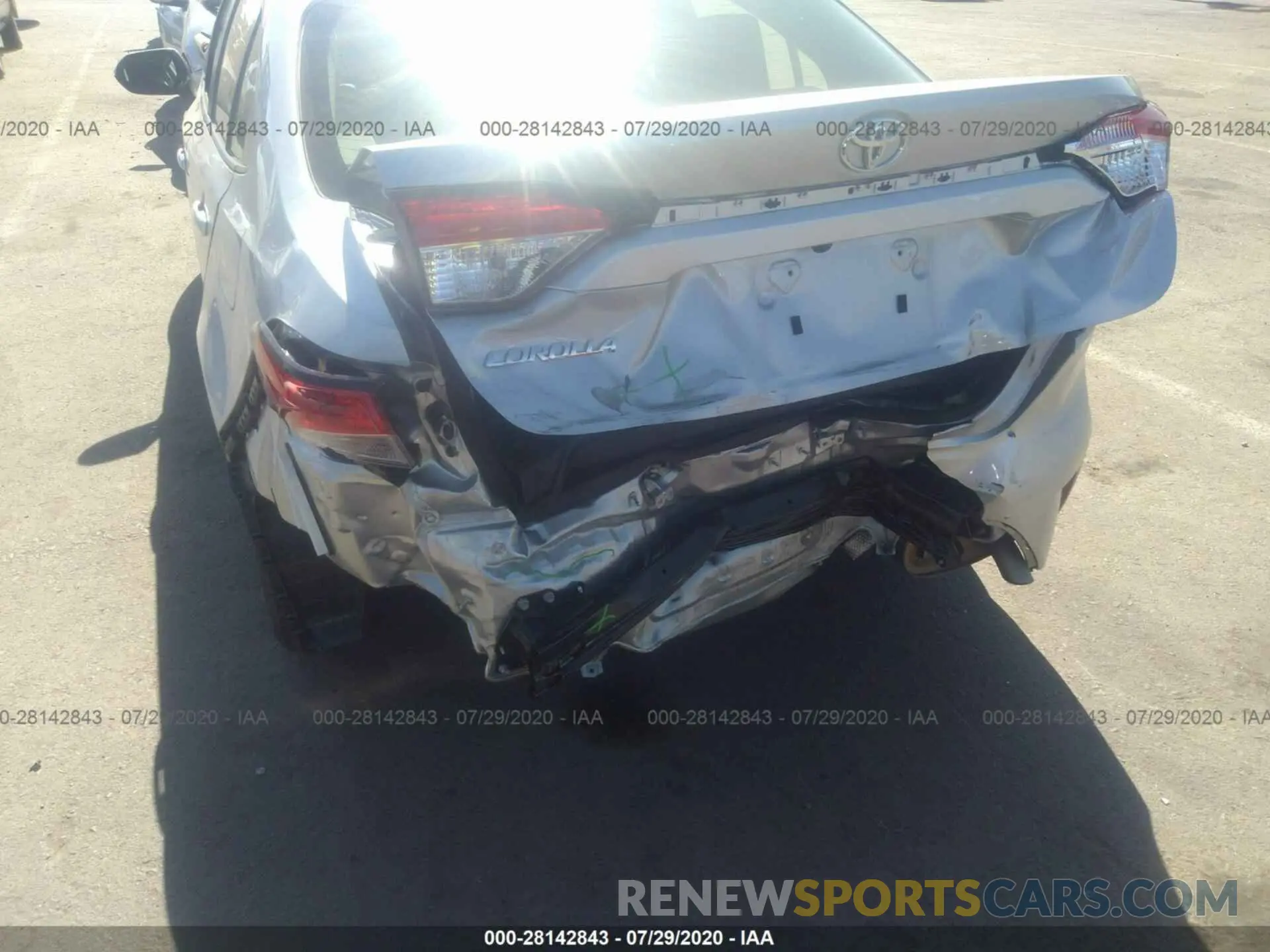 6 Photograph of a damaged car JTDEPRAE4LJ090560 TOYOTA COROLLA 2020