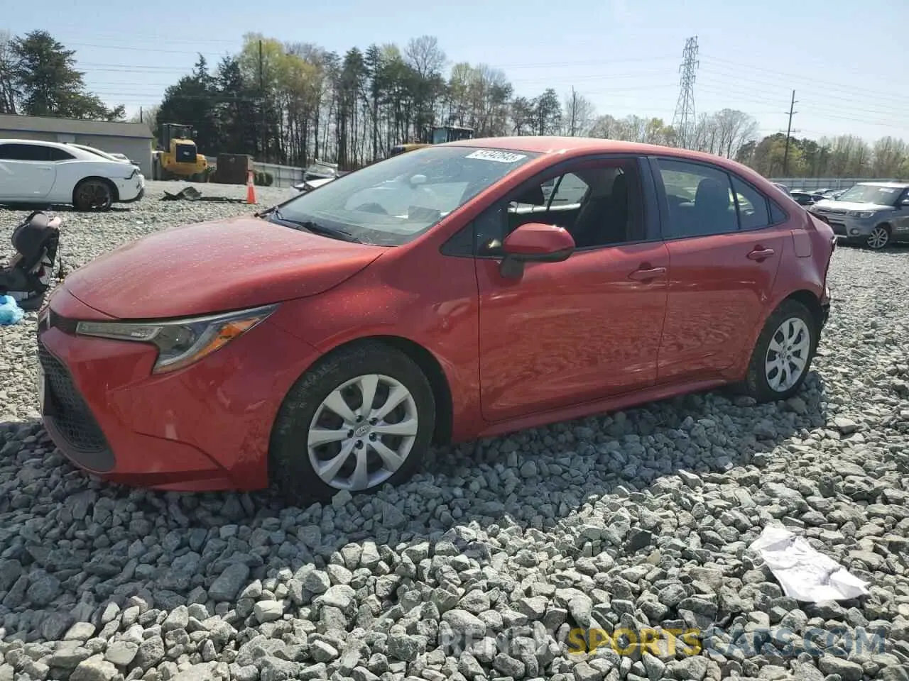 1 Photograph of a damaged car JTDEPRAE4LJ090915 TOYOTA COROLLA 2020